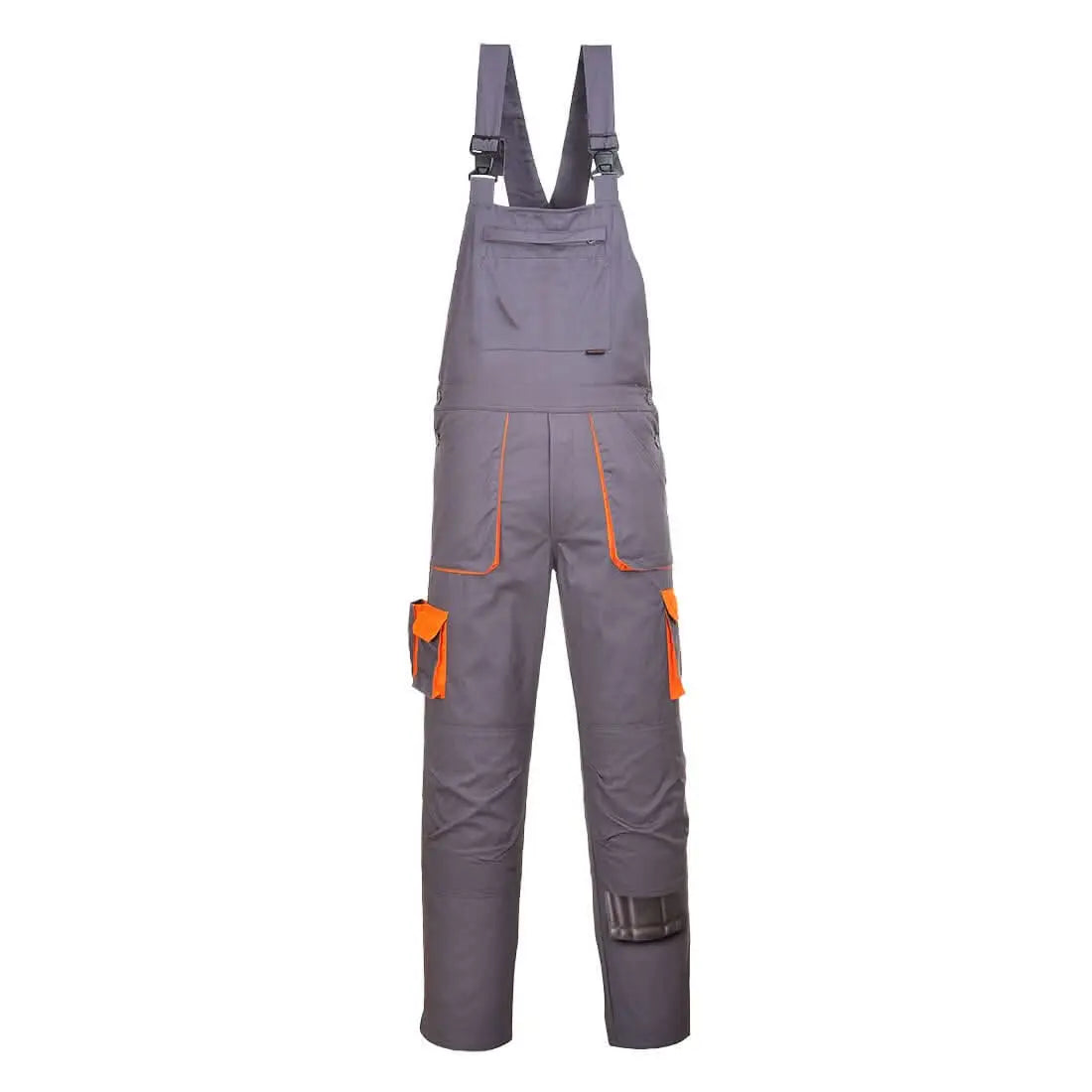Texo Contrast Bib And Brace Tx12 - Grey - Customisable Bib & Braces