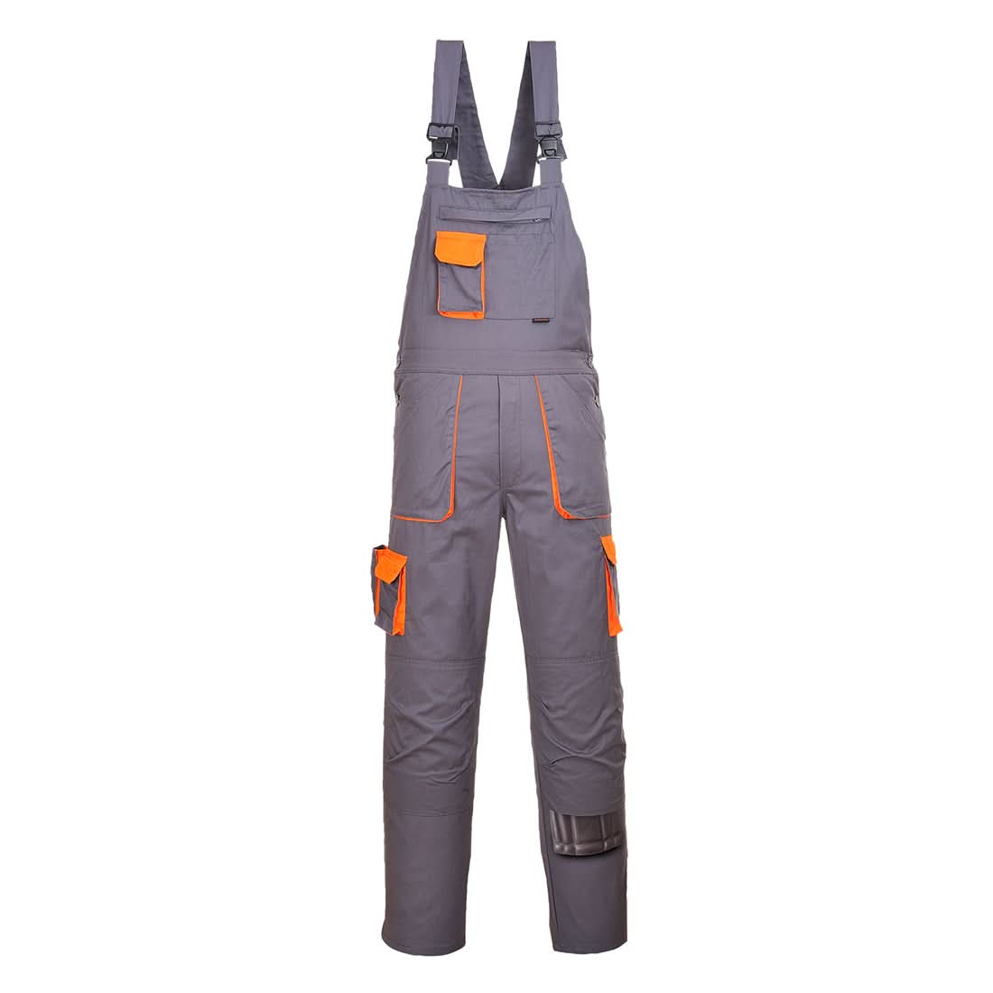 Portwest Texo Contrast Bib And Brace TX12 - Grey Tall XXL - Customisable Coveralls