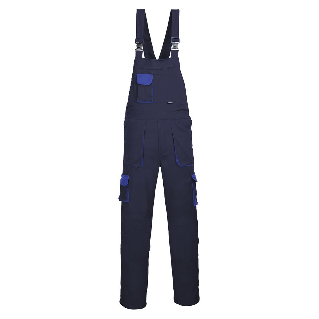 Portwest Texo Contrast Bib And Brace TX12 - Navy Tall - Customisable Coveralls