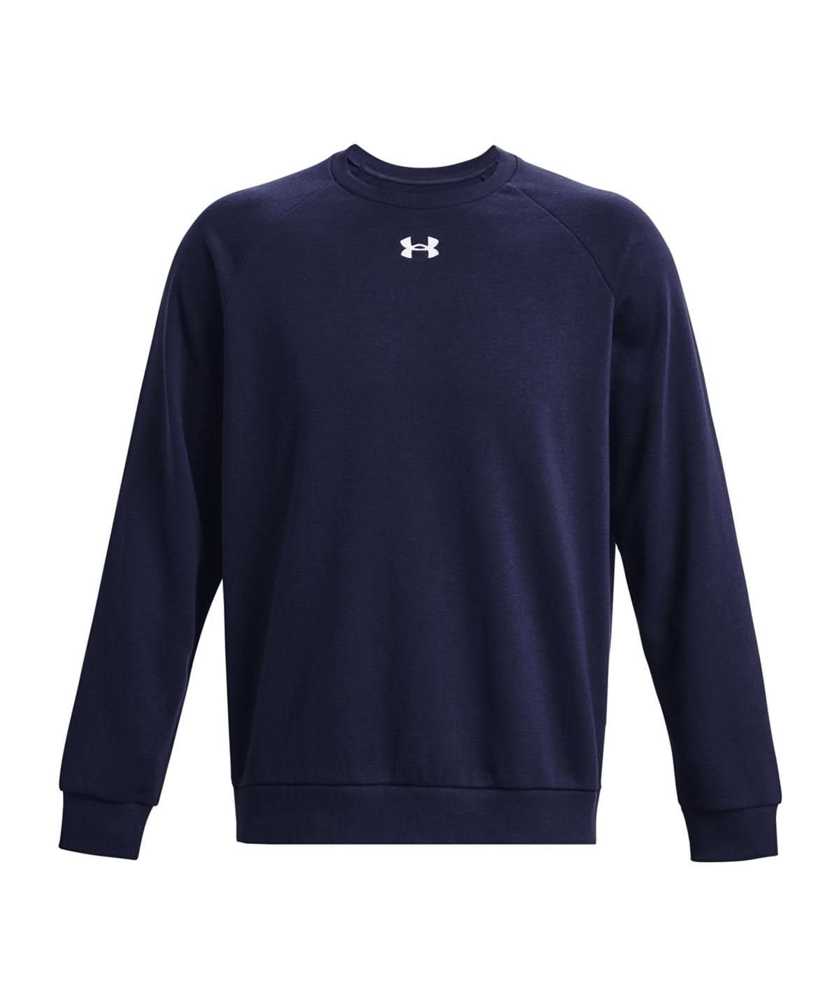 Under Armour Rival Fleece Crew UA059 - Midnight Navy White - Customisable Sweatshirts