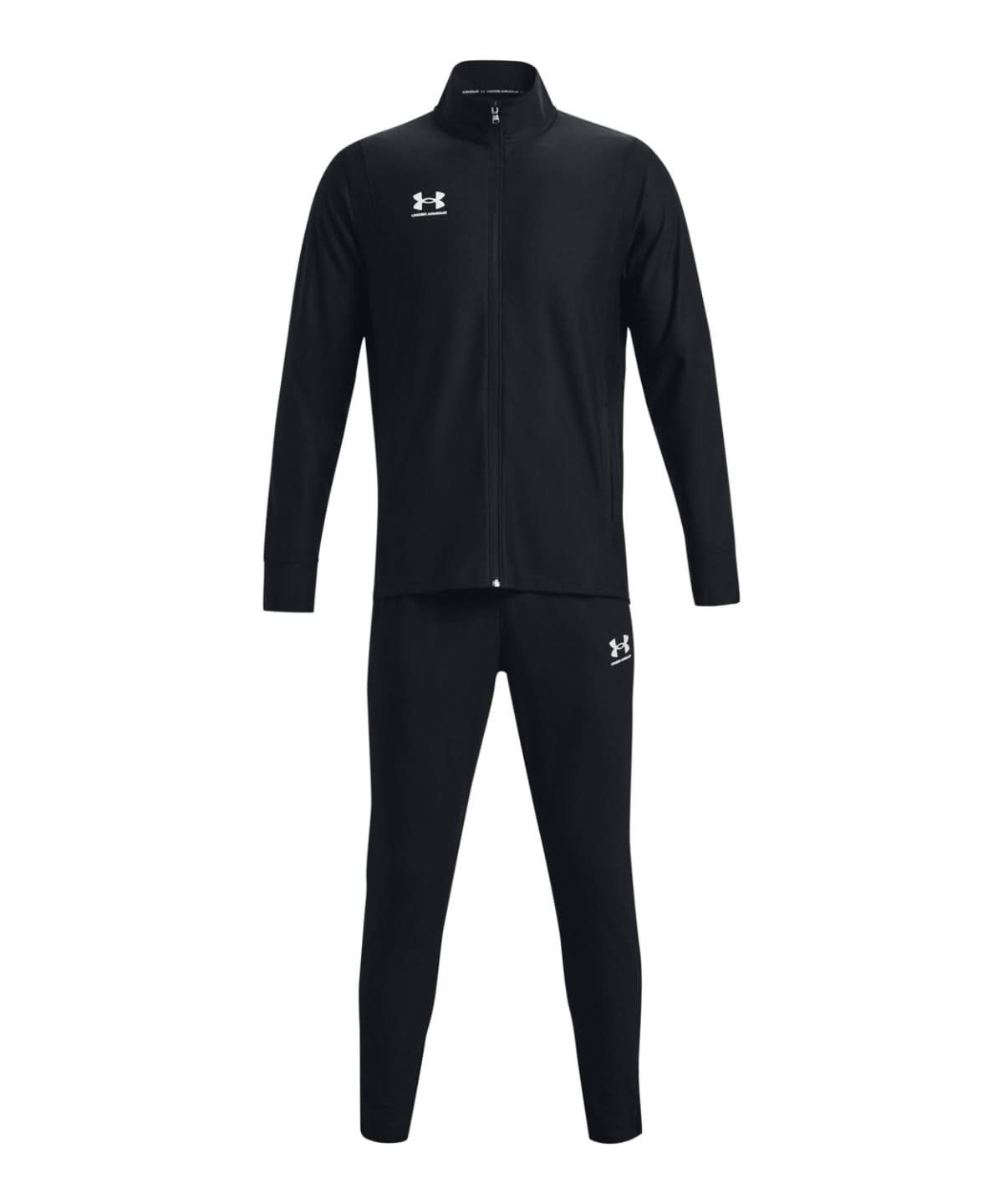 Under Armour MenS Challenger Tracksuit UA060 - Black White - Customisable Trackwear