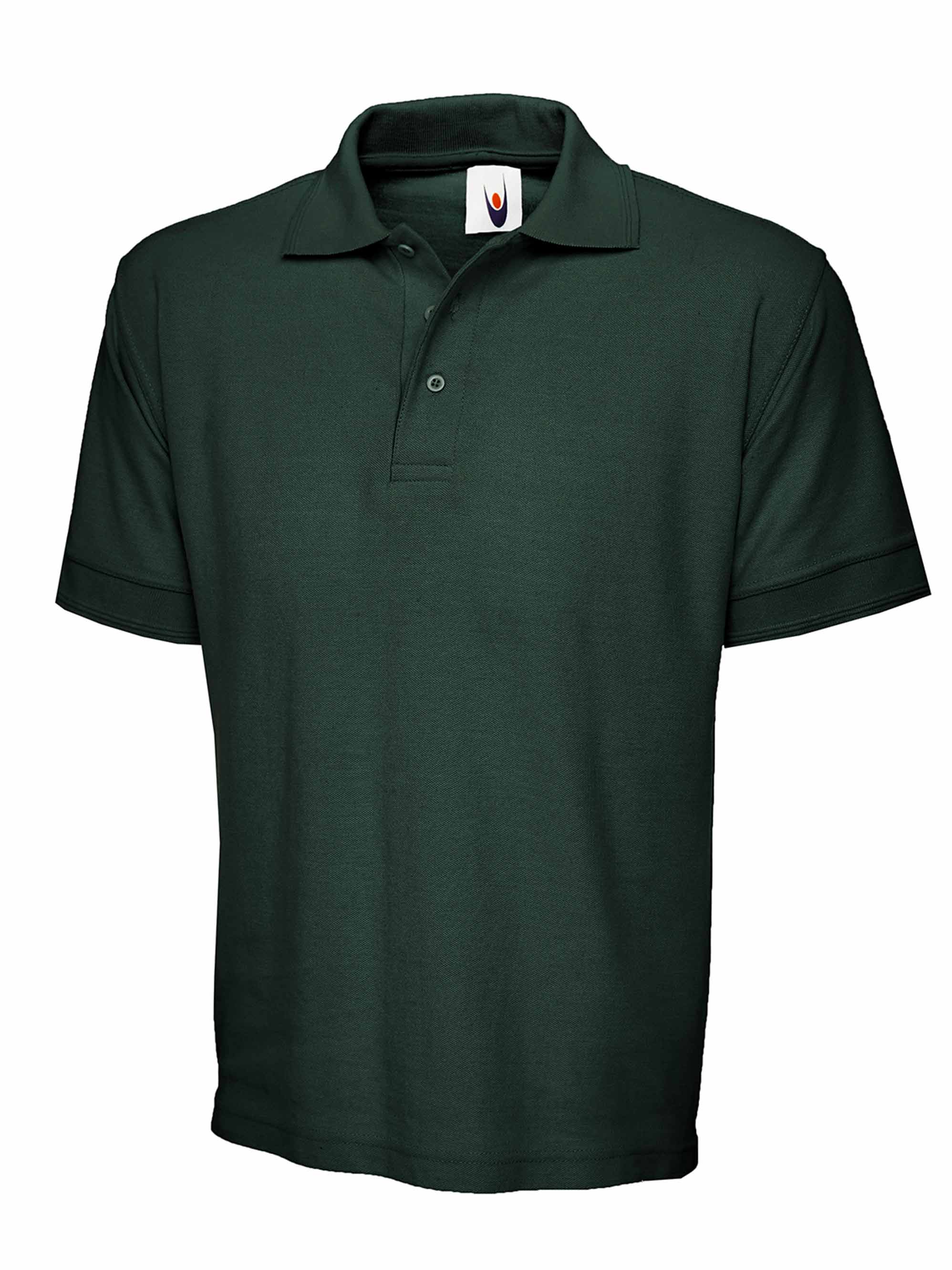 Uneek Heavyweight Cotton Poloshirt Bottle Green UC104 - Bottle Green - Customisable Polos