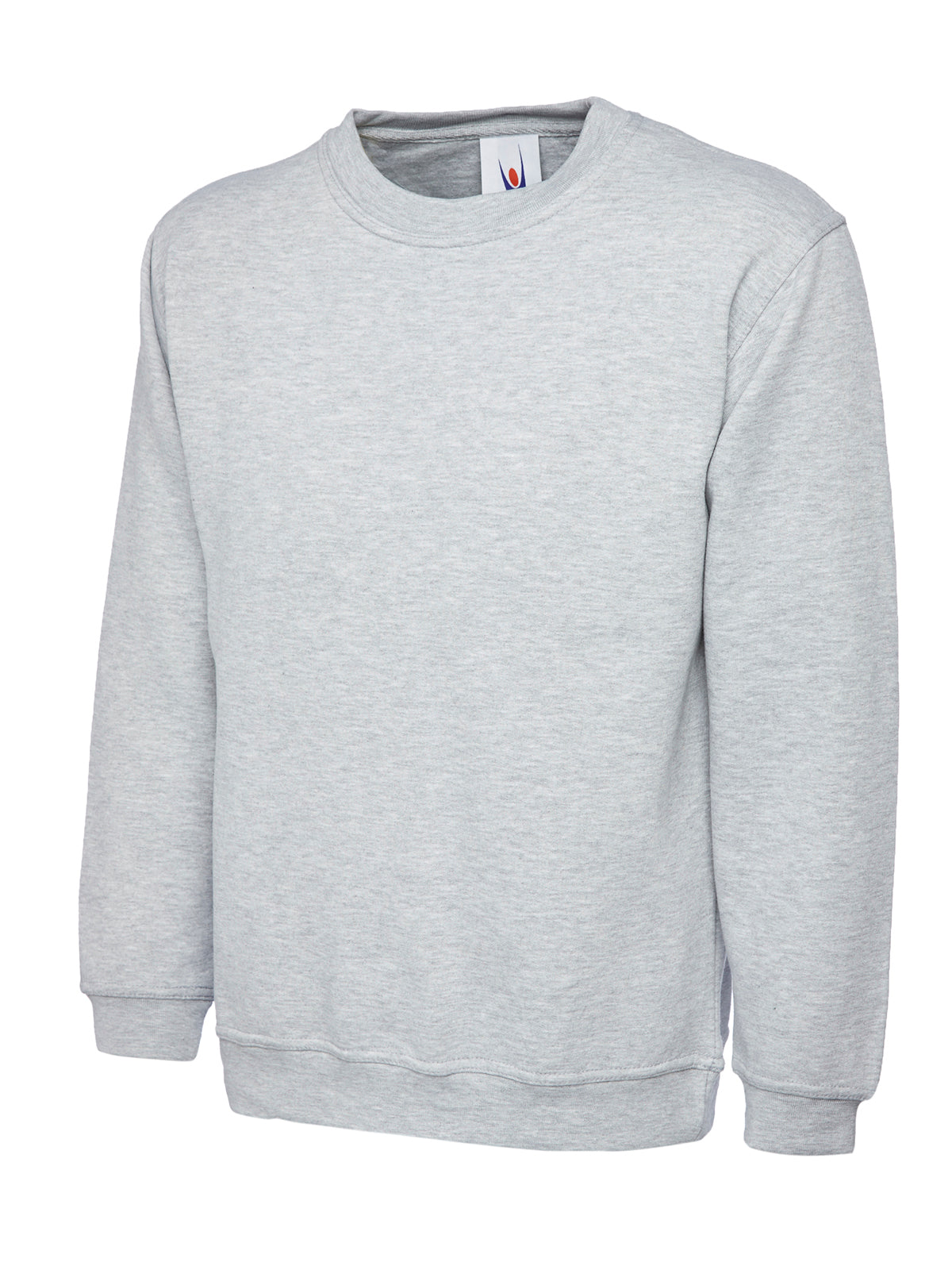 Heavyweight Sweatshirt - UC201 - Heather Grey - Customisable Sweatshirts