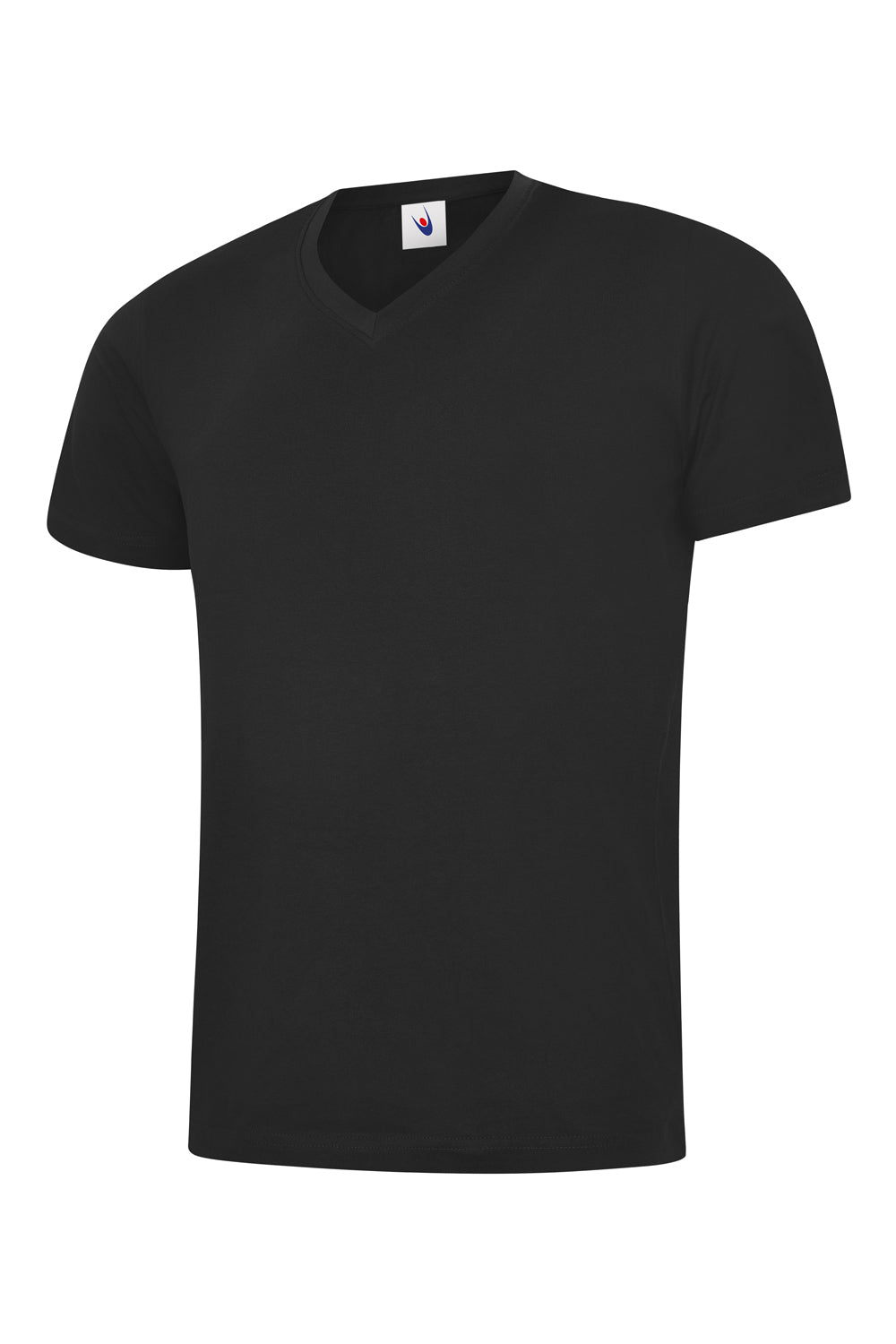Classic V Neck T-shirt - UC317 - Black - Customisable T-Shirt