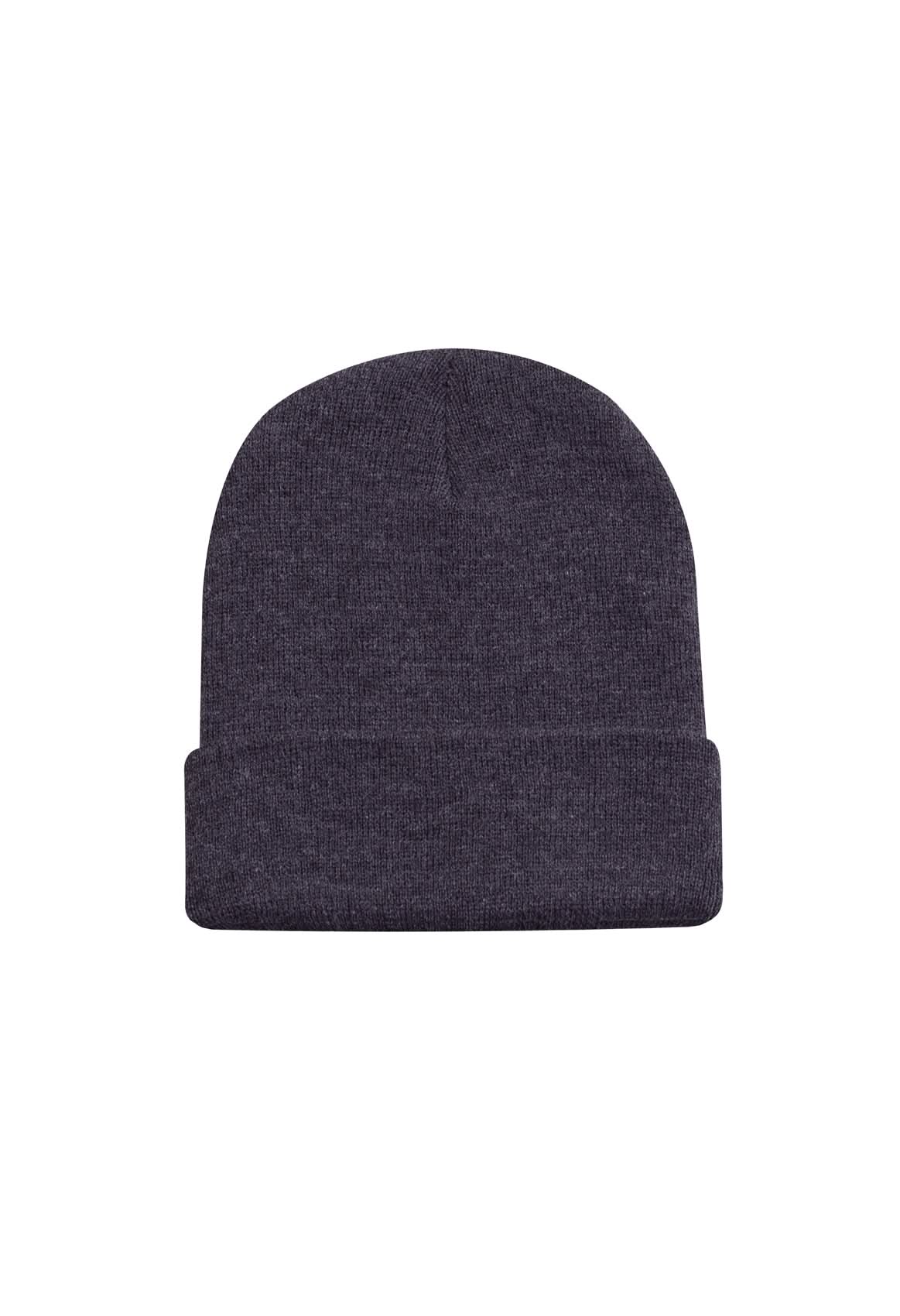 Uneek Heavweight Cuffed Beanies uc410 - Charcoal ONE - Customisable Hats