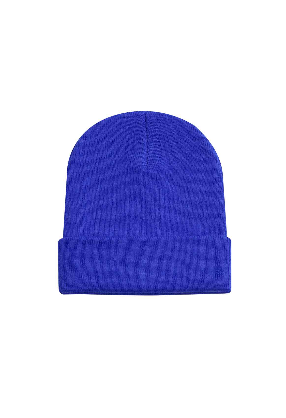 Heavyweight Cuffed Beanie - UC410 - Deep Royal One size - Customisable Hats