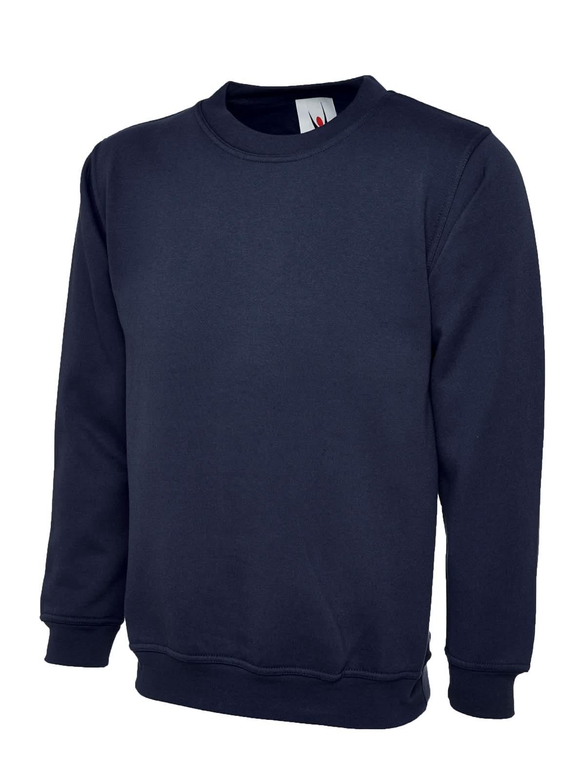 Uneek Ladies Deluxe Crew Neck Sweatshirt UC211 - Navy - Customisable Sweatshirts