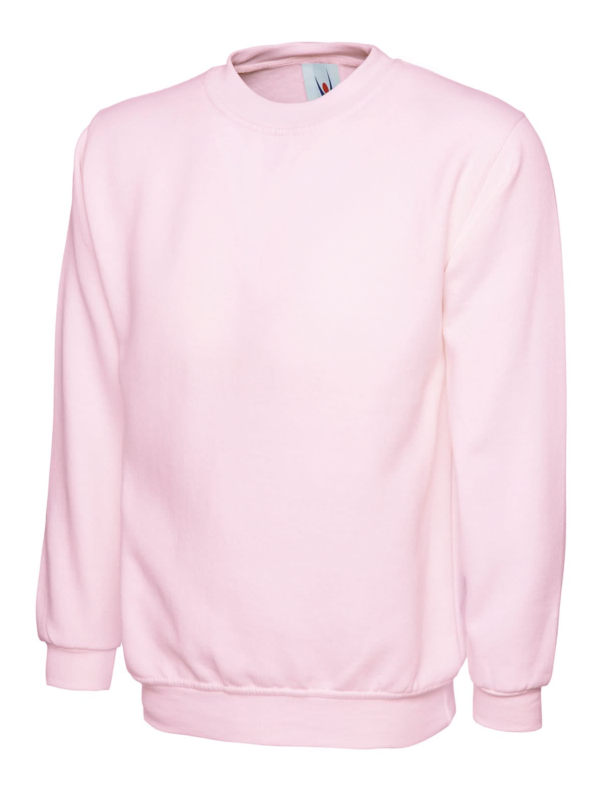 Uneek Ladies Deluxe Crew Neck Sweatshirt UC211 - Pink - Customisable Sweatshirts