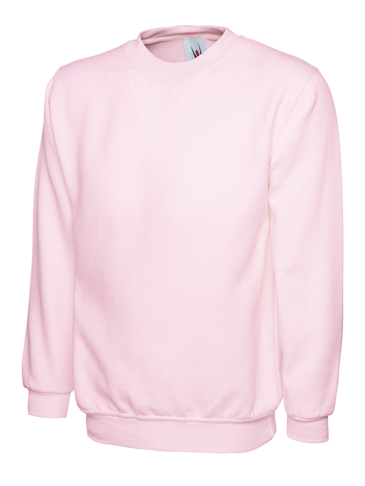 Ladies Deluxe Crew Neck Sweatshirt - UC211 - Pink - Customisable Sweatshirts