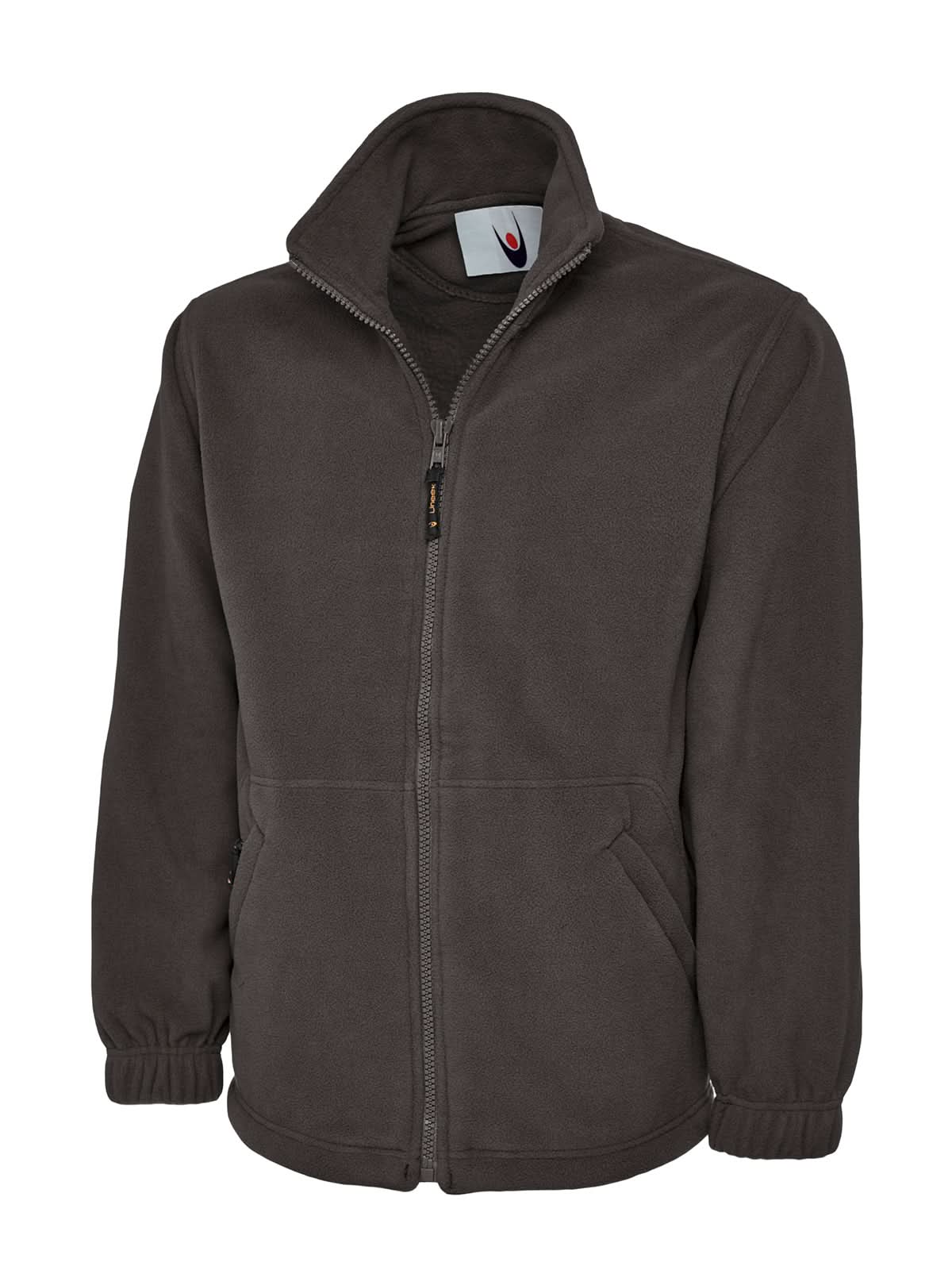 Uneek Heavyweight Full Zip Fleece Jacket UC601 - Charcoal - Customisable Jacket