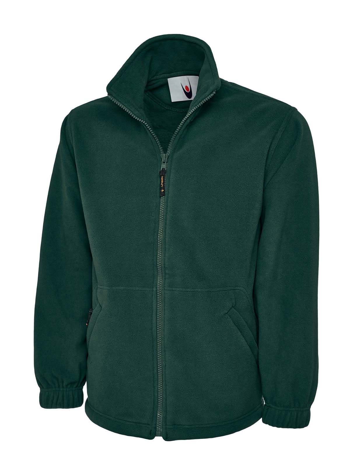 Uneek Classic Full Zip Fleece Jacket UC604 - Bottle Green - Customisable Jackets