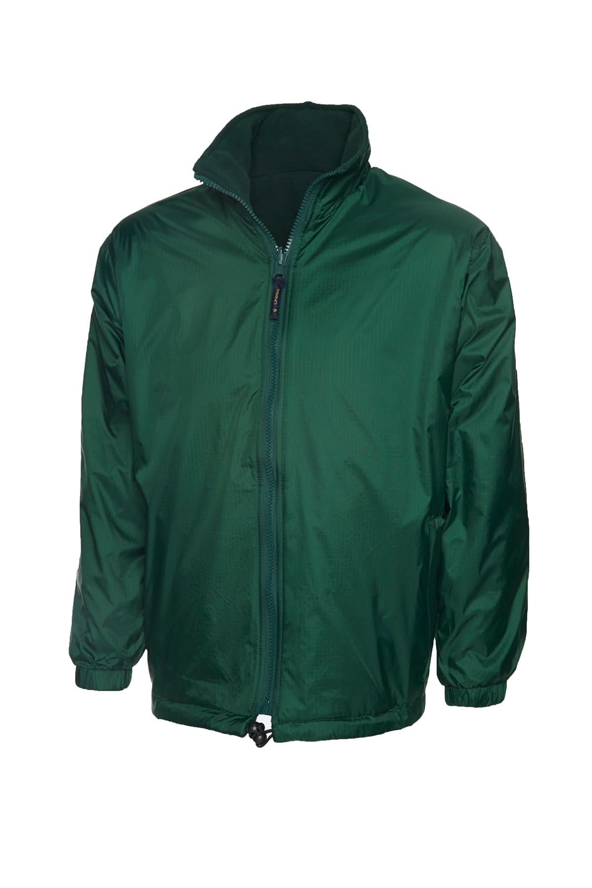 Uneek Classic Reversible Fleece Jacket UC605 - Bottle Green - Customisable Jackets