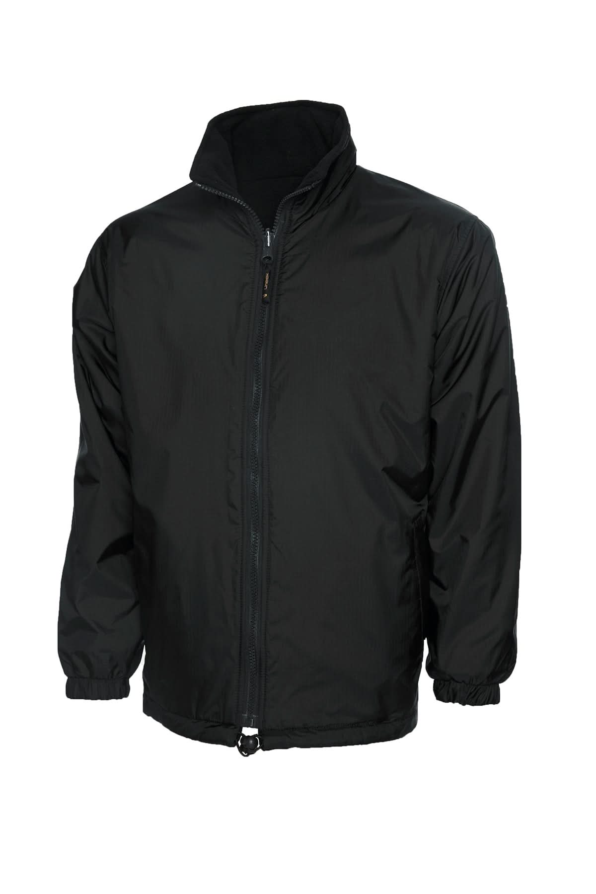 Uneek Classic Reversible Fleece Jacket UC605 - Black - Customisable Jackets