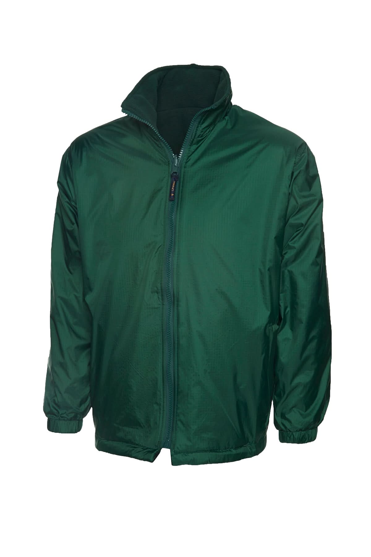 Uneek Childrens Reversible Fleece Jacket UC606 - Bottle Green - Customisable Jackets