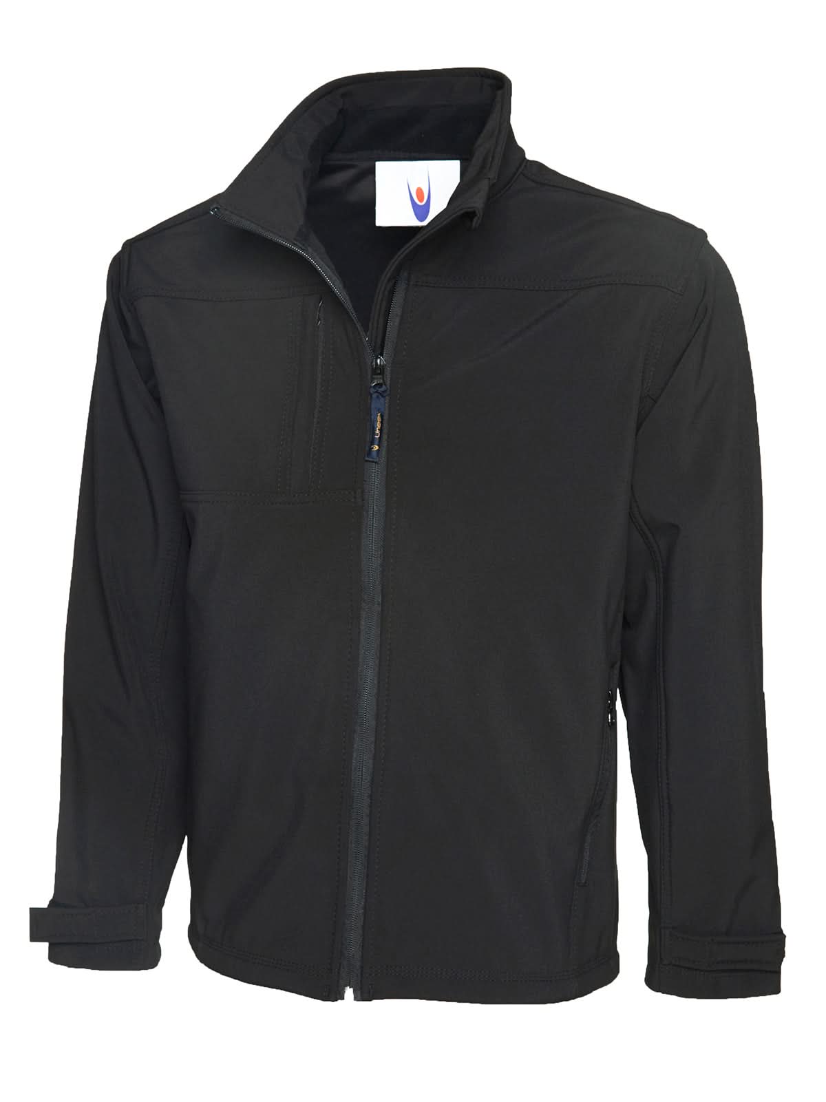 Uneek Deluxe Full Zip Soft Shell Jacket UC611 - Black - Customisable Jacket