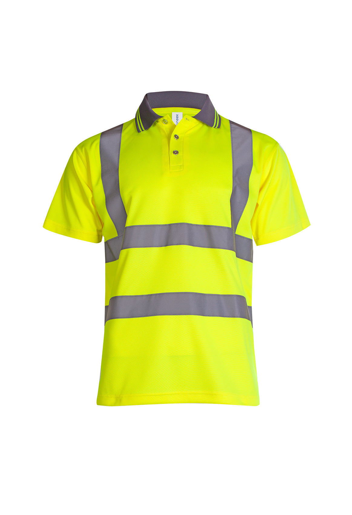 Hi Vis Short Sleeve Polo Shirt - UC808 - Yellow - Customisable Hi-Vis Polos