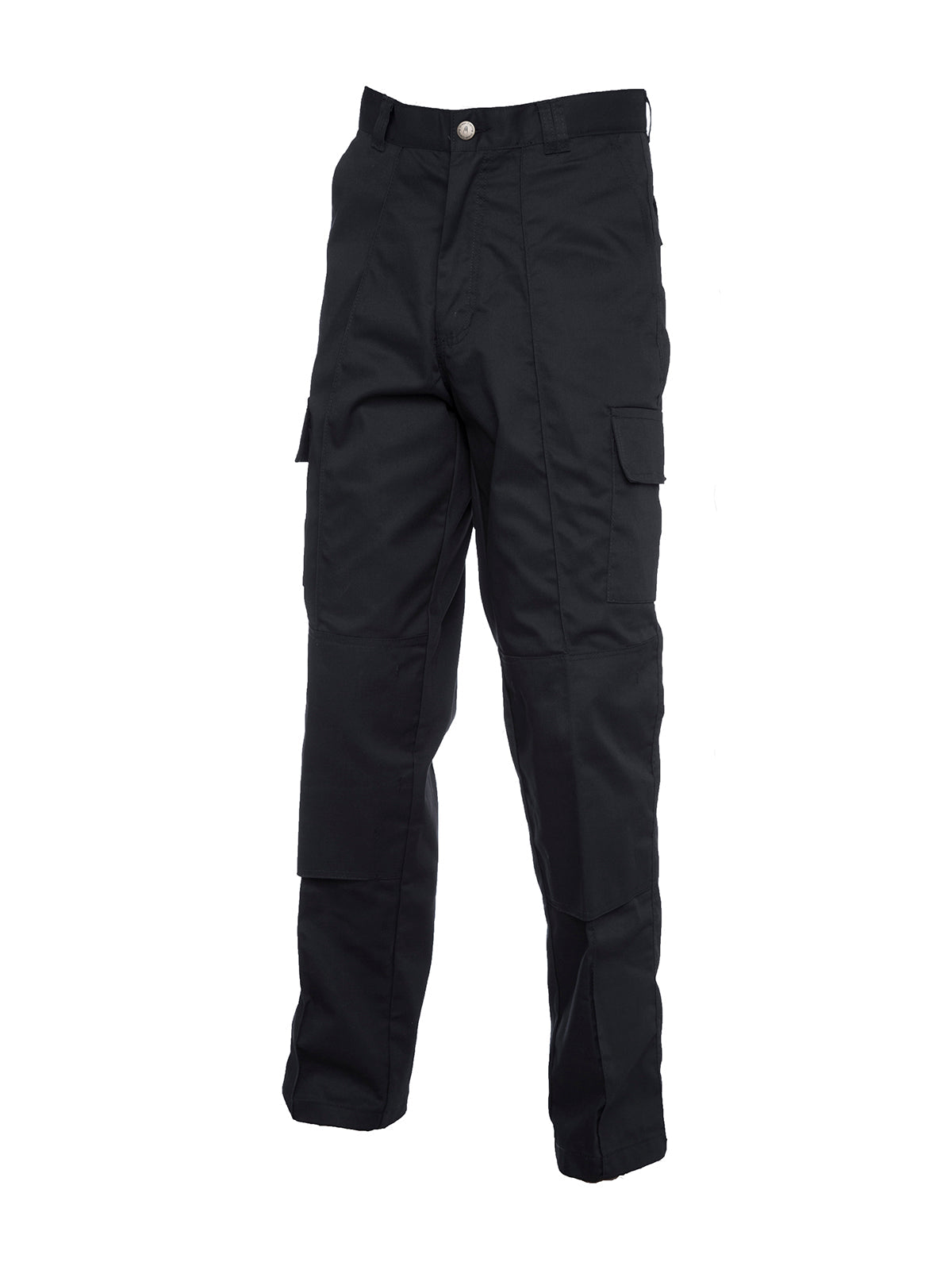 Cargo Trouser with Knee Pad Pockets Long - UC904L - Black - Customisable Trousers