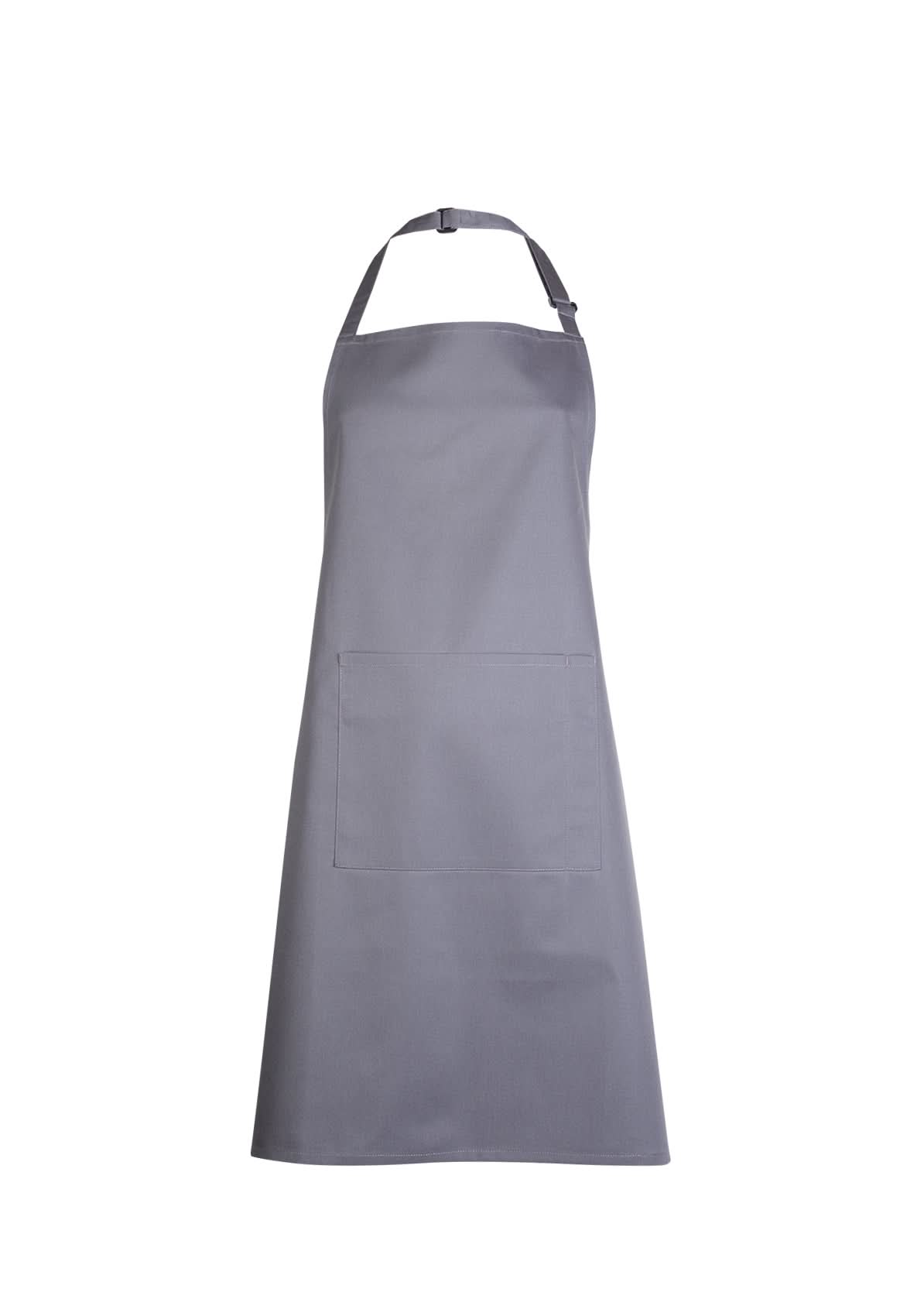 Uneek Bib Apron With Pocket uc940 - Dark Grey ONE - Customisable HOSPITALITY