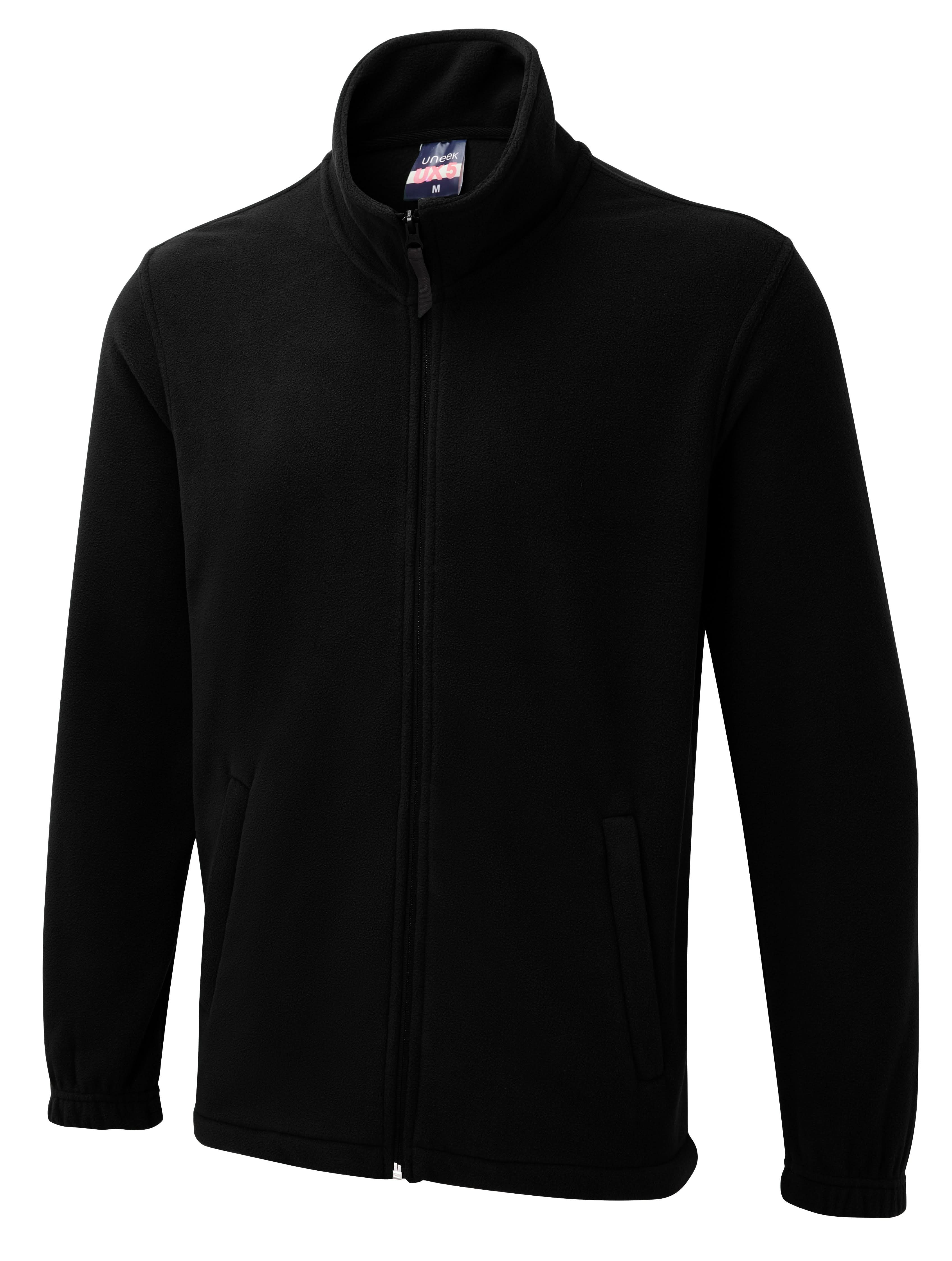 Uneek The Ux Full Zip Fleece UXX05 - Black - Customisable JACKETS