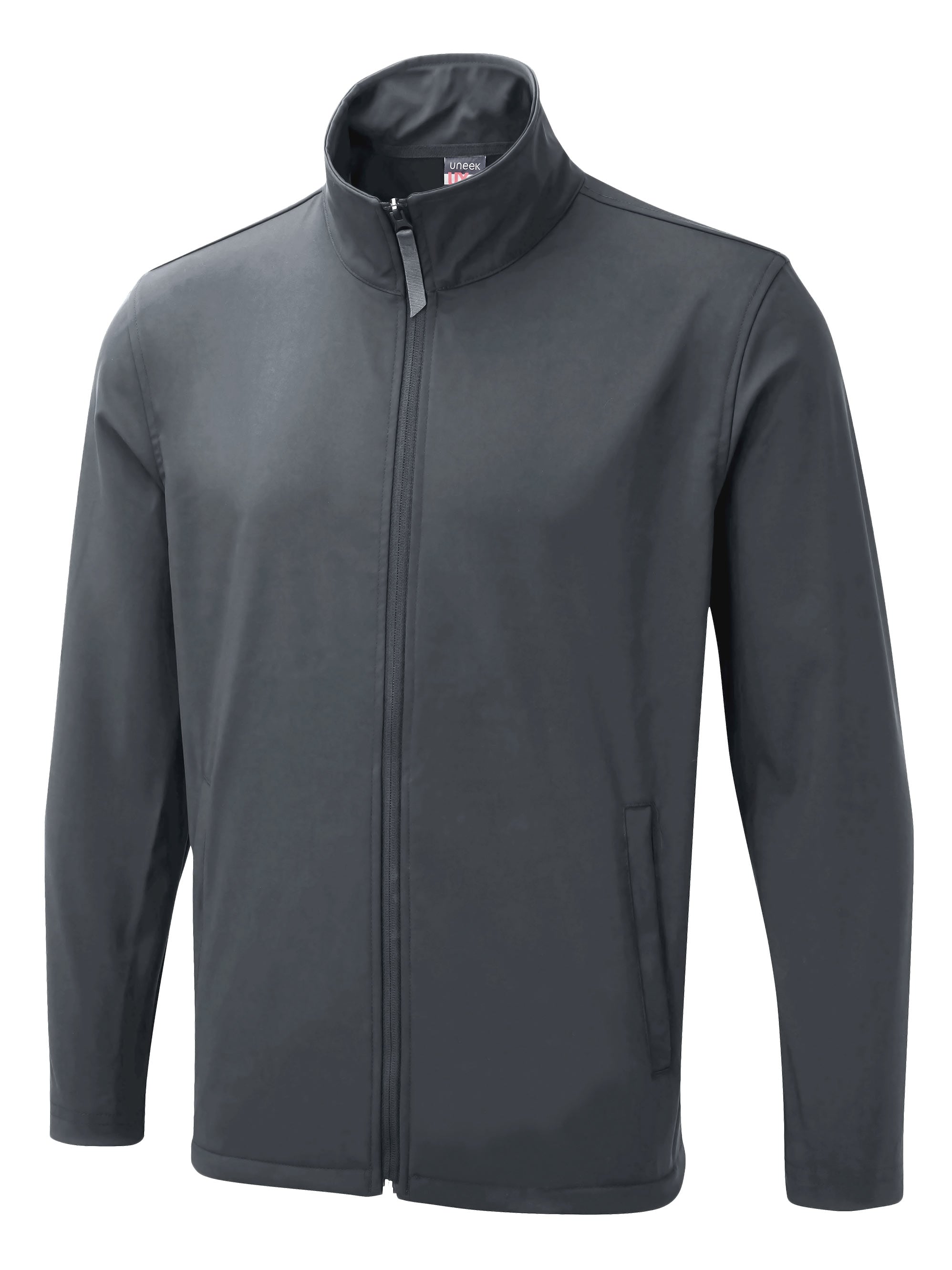The UX Printable Soft Shell Jacket - UX10 - Light Grey - Customisable Jacket