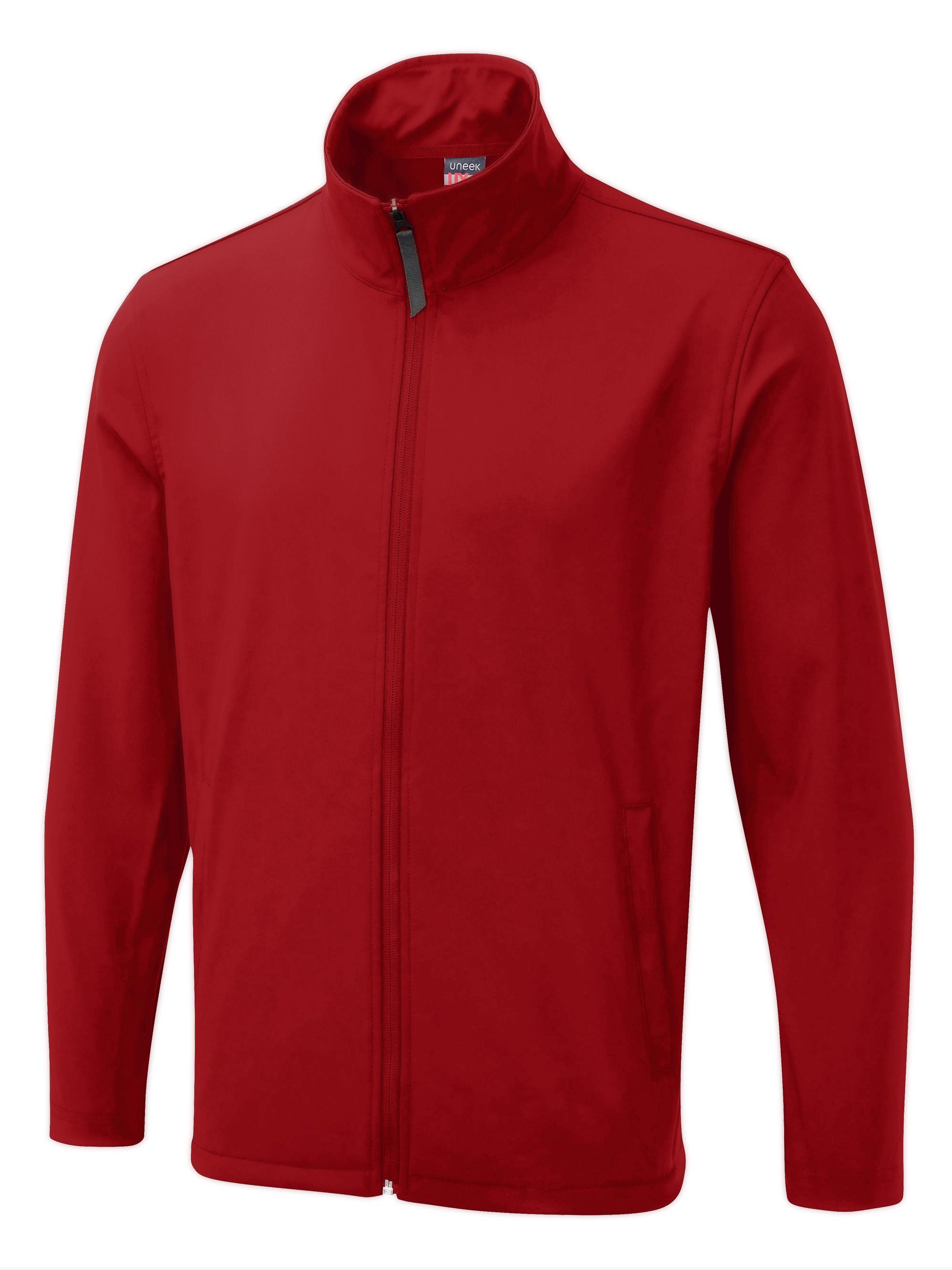 The UX Printable Soft Shell Jacket - UX10 - Red - Customisable Jacket