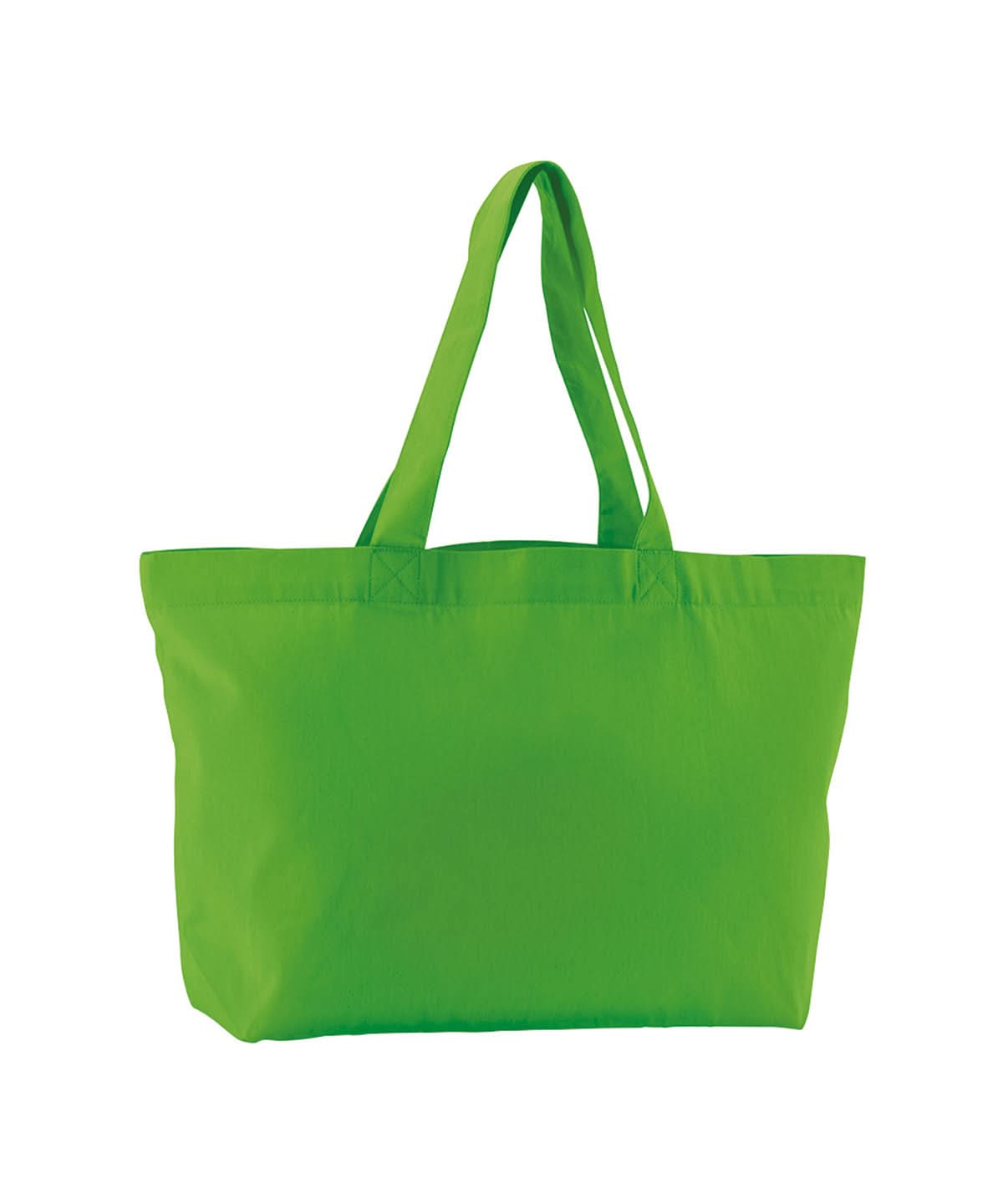 Westford Mill Earthaware Organic Twill Shopper WM695 - Apple Green One Size - Customisable Bags