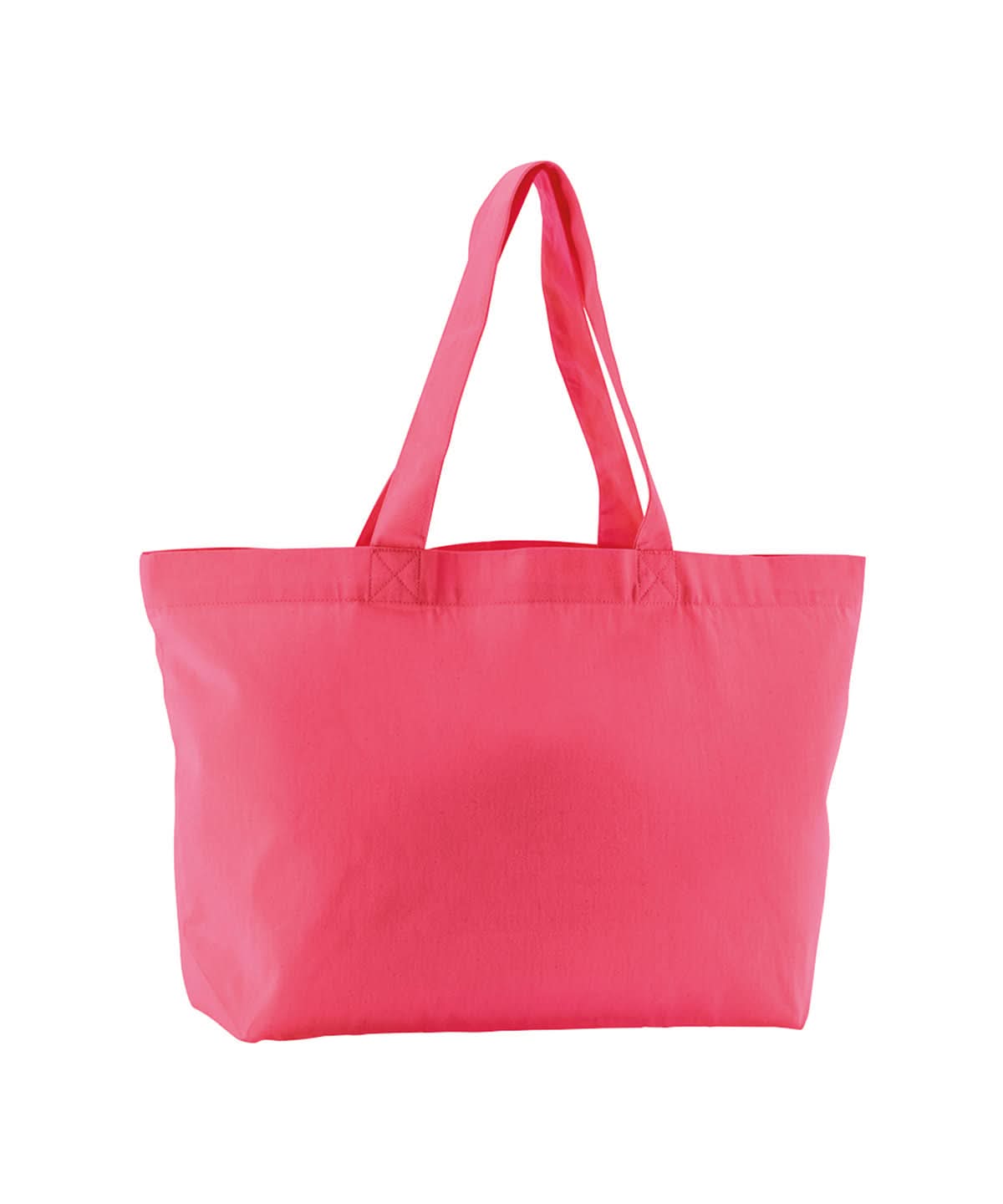 Westford Mill Earthaware Organic Twill Shopper WM695 - Raspberry Pink One Size - Customisable Bags