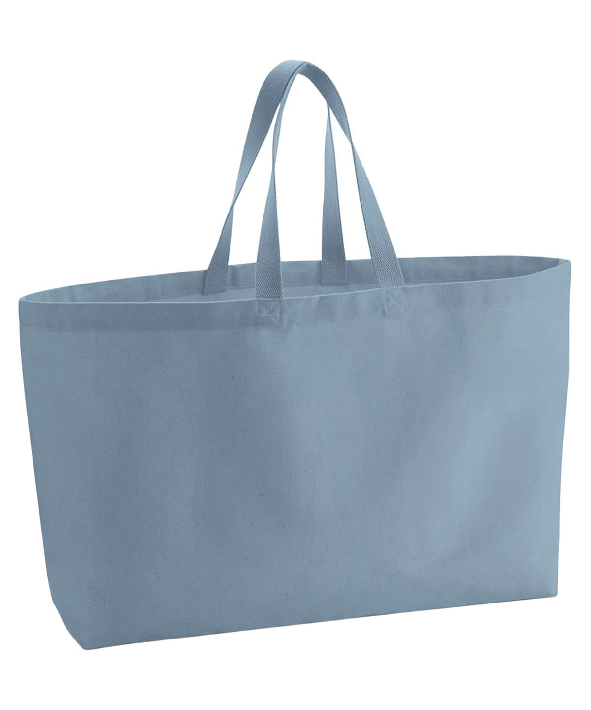 Westford Mill Oversized Canvas Tote Bag WM696 - Dusty Blue One Size - Customisable Bags