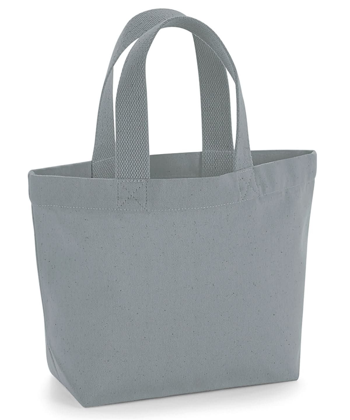 Westford Mill Earthaware Organic Marina Mini Tote WM845 - Pure Grey One size - Customisable Bags