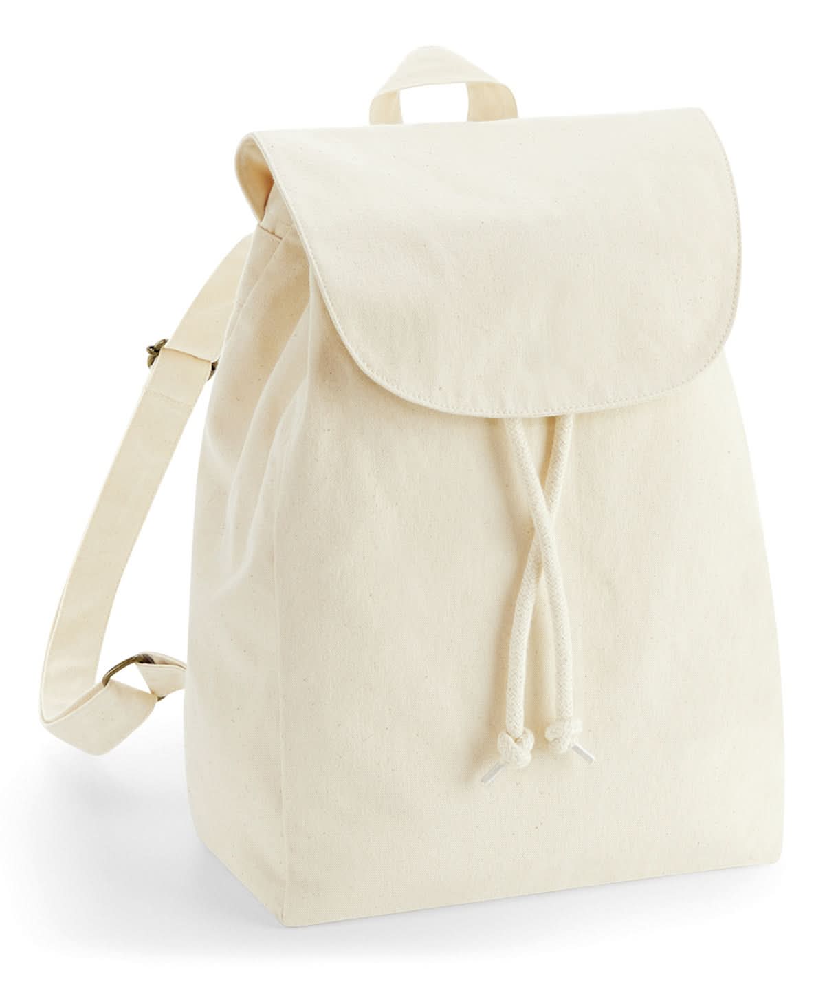 Westford Mill Earthaware Organic Rucksack WM880 - Natural One size - Customisable Bags