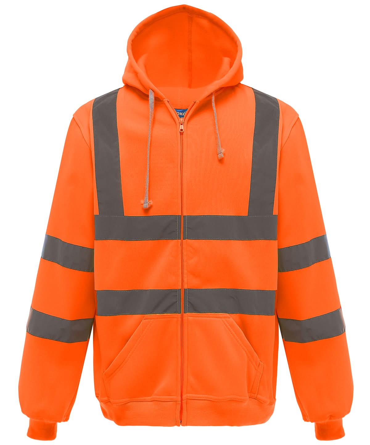 Yoko HV Zip Hoodie Hvk07 YK012 - Orange - Customisable Hoodies