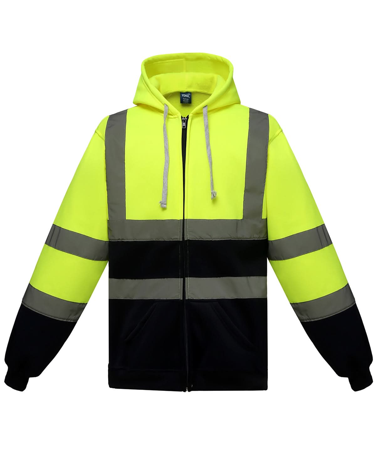 Yoko HV Zip Hoodie Hvk07 YK012 - Yellow Navy - Customisable Hoodies