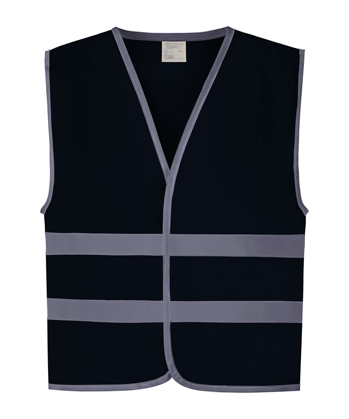 Yoko HV Reflective Border Kids Waistcoat Hvw102Ch YK102 - Navy - Customisable HV Vest