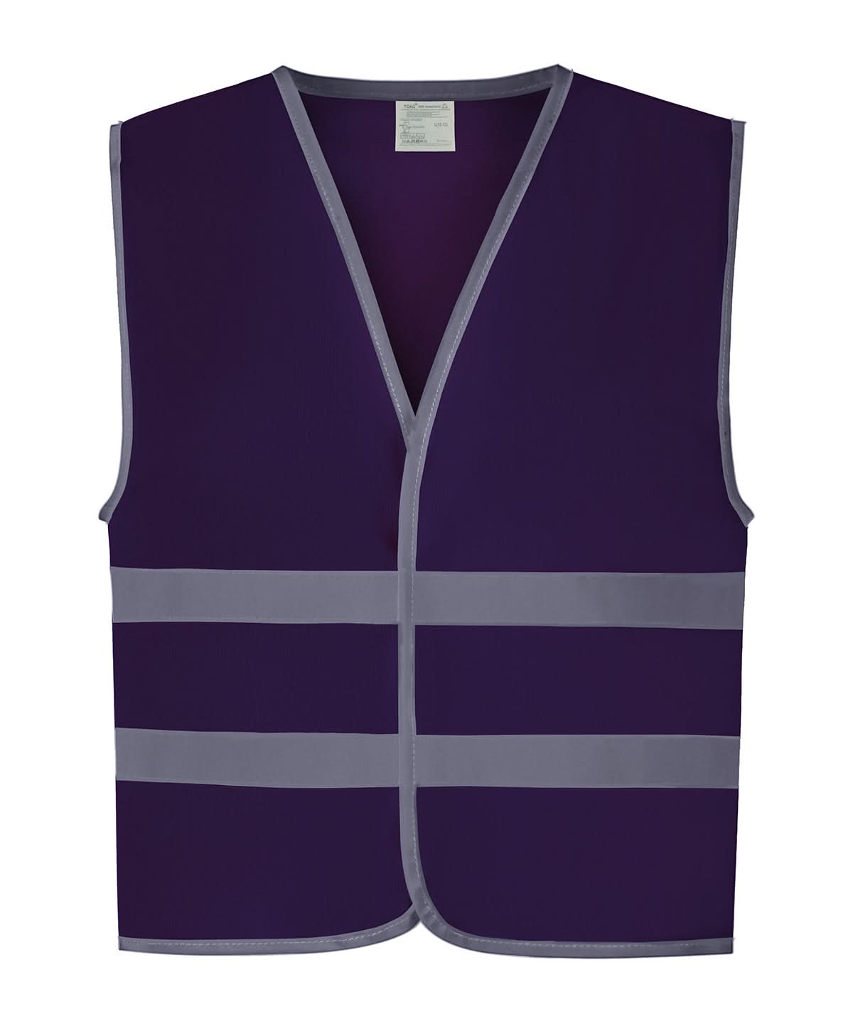 Yoko HV Reflective Border Kids Waistcoat Hvw102Ch YK102 - Purple - Customisable HV Vest