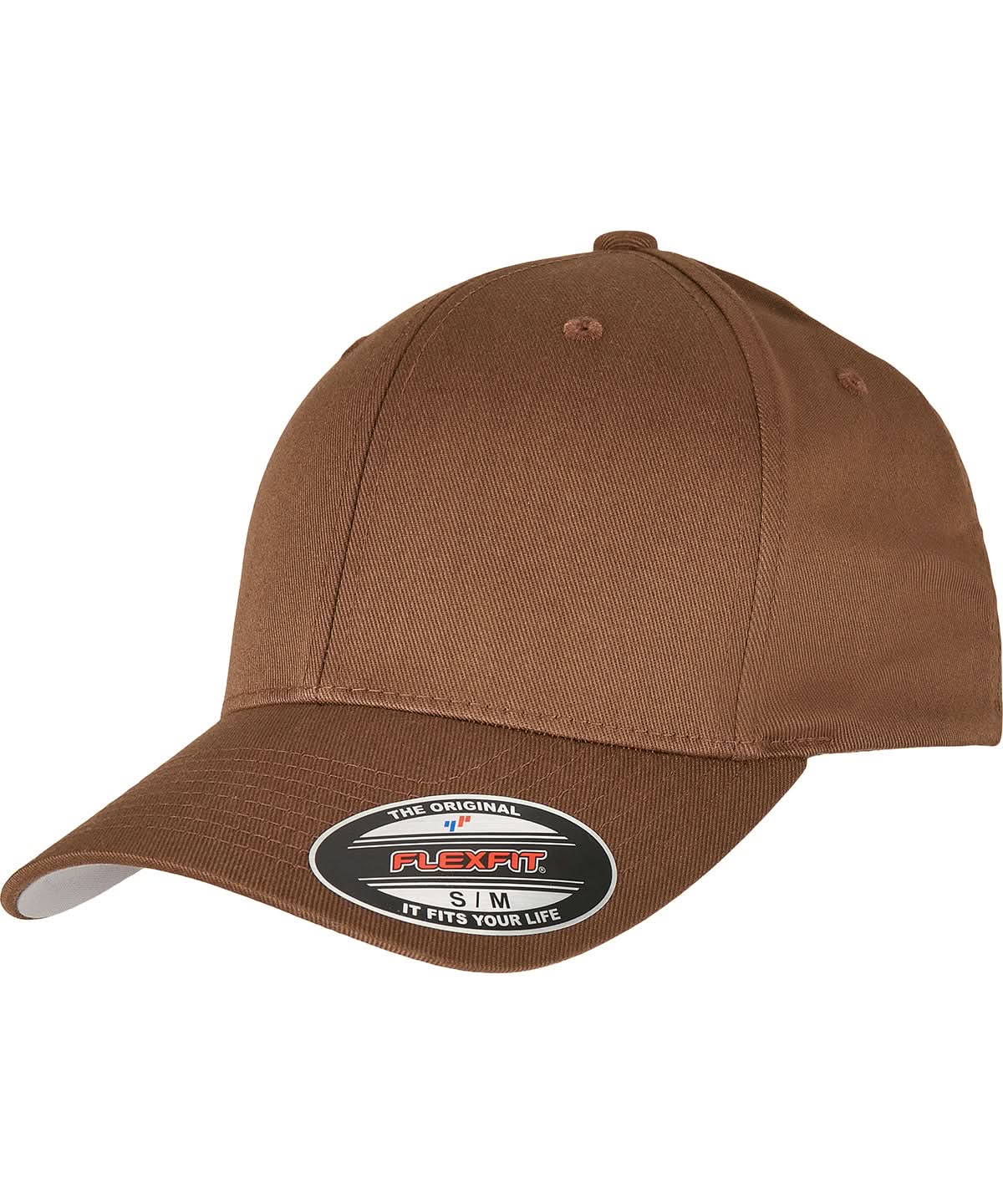 Flexfit By Yupoong Flexfit Fitted Baseball Cap 6277 YP004 - Coyote Brown - Customisable Caps