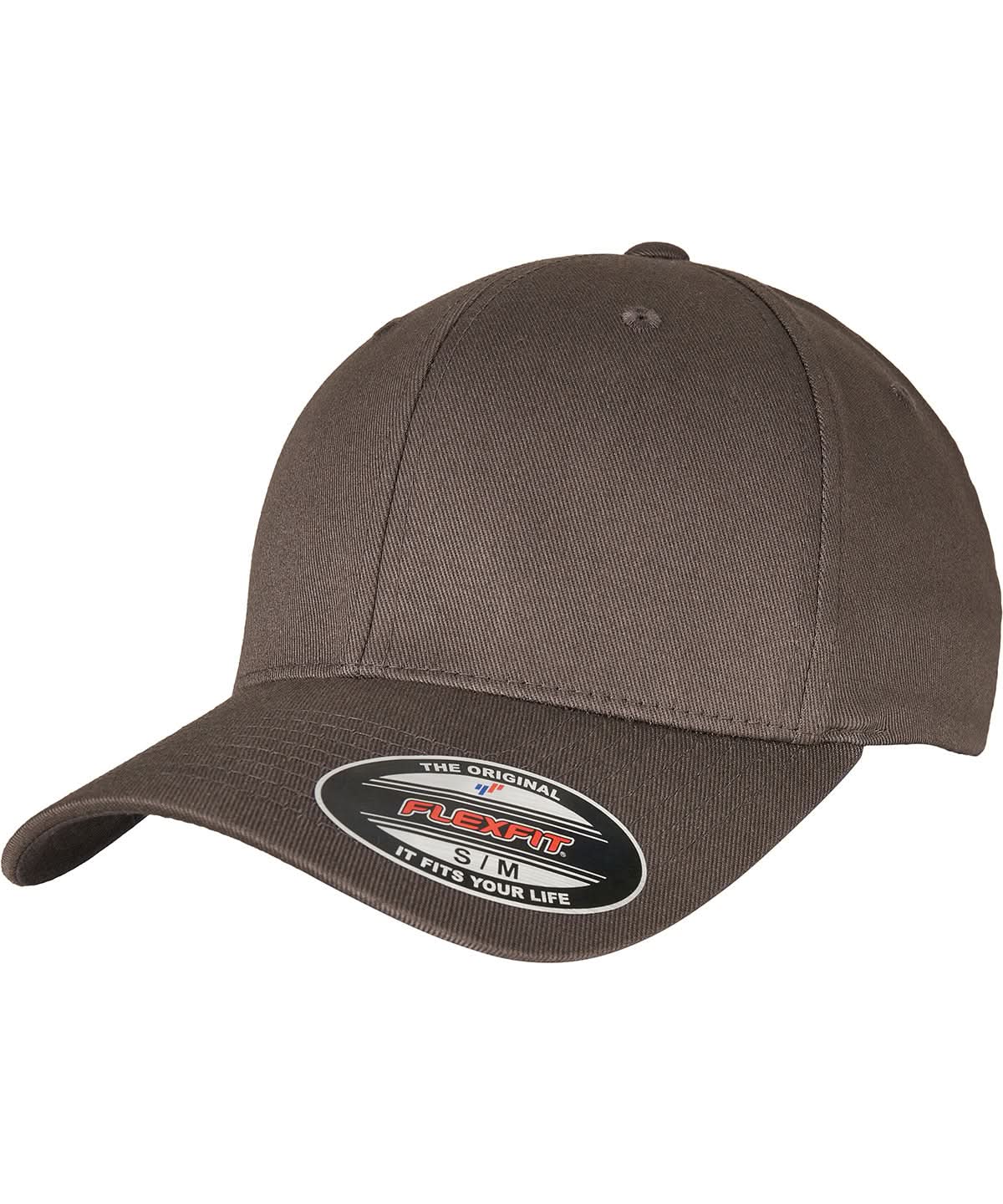 Flexfit By Yupoong Flexfit Fitted Baseball Cap 6277 YP004 - Dark Grey Drak Grey - Customisable Caps