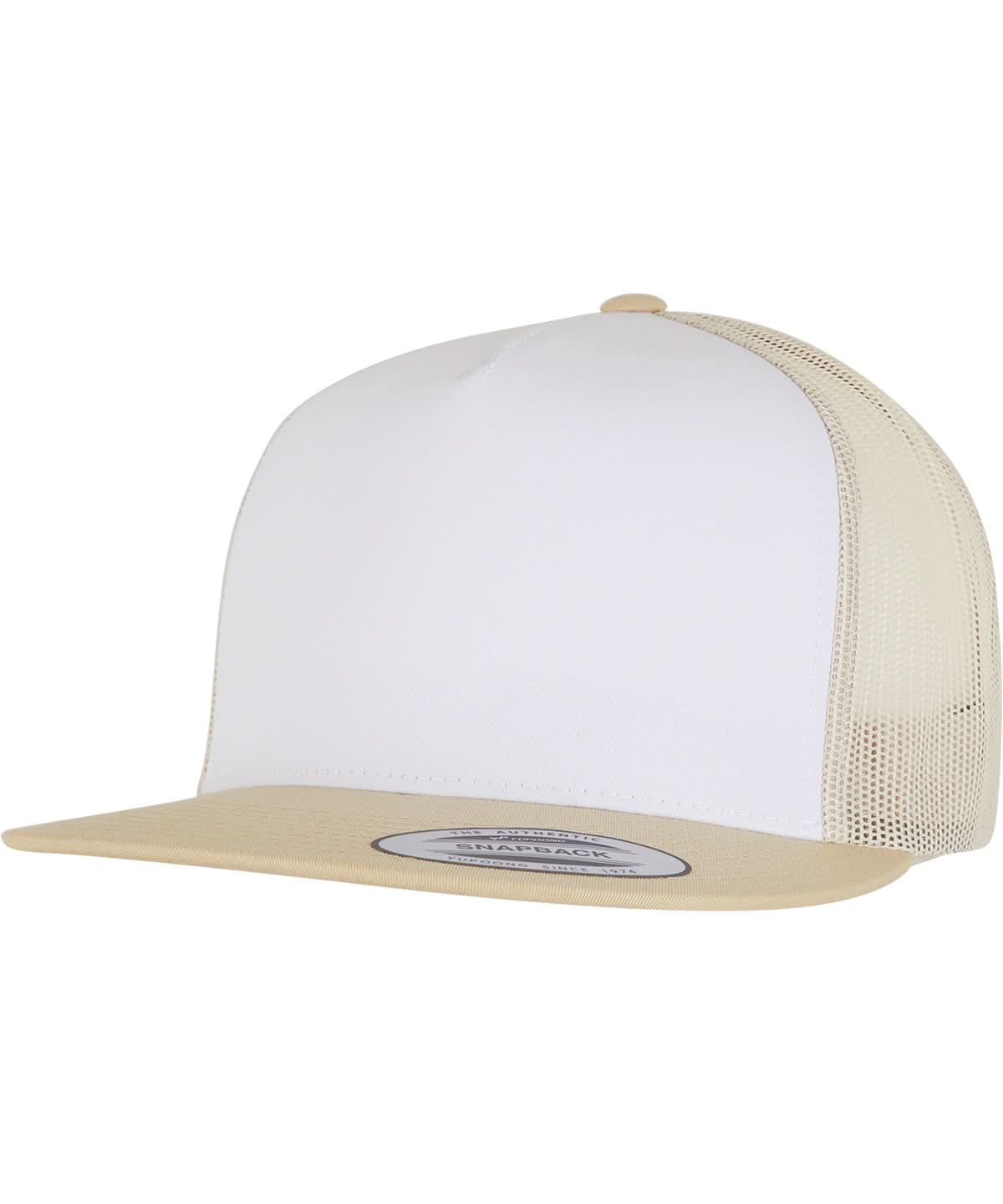 Flexfit By Yupoong Classic Trucker 6006W YP011 - Gold White Beige One size - Customisable Caps