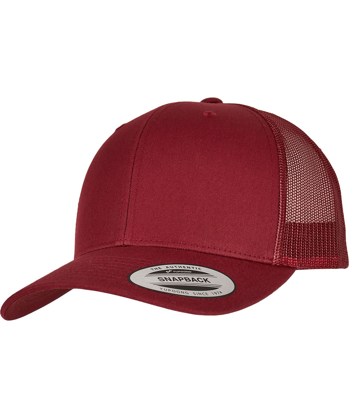 Flexfit By Yupoong Retro Trucker Cap 6606 YP023 - Cranberry One size - Customisable Caps