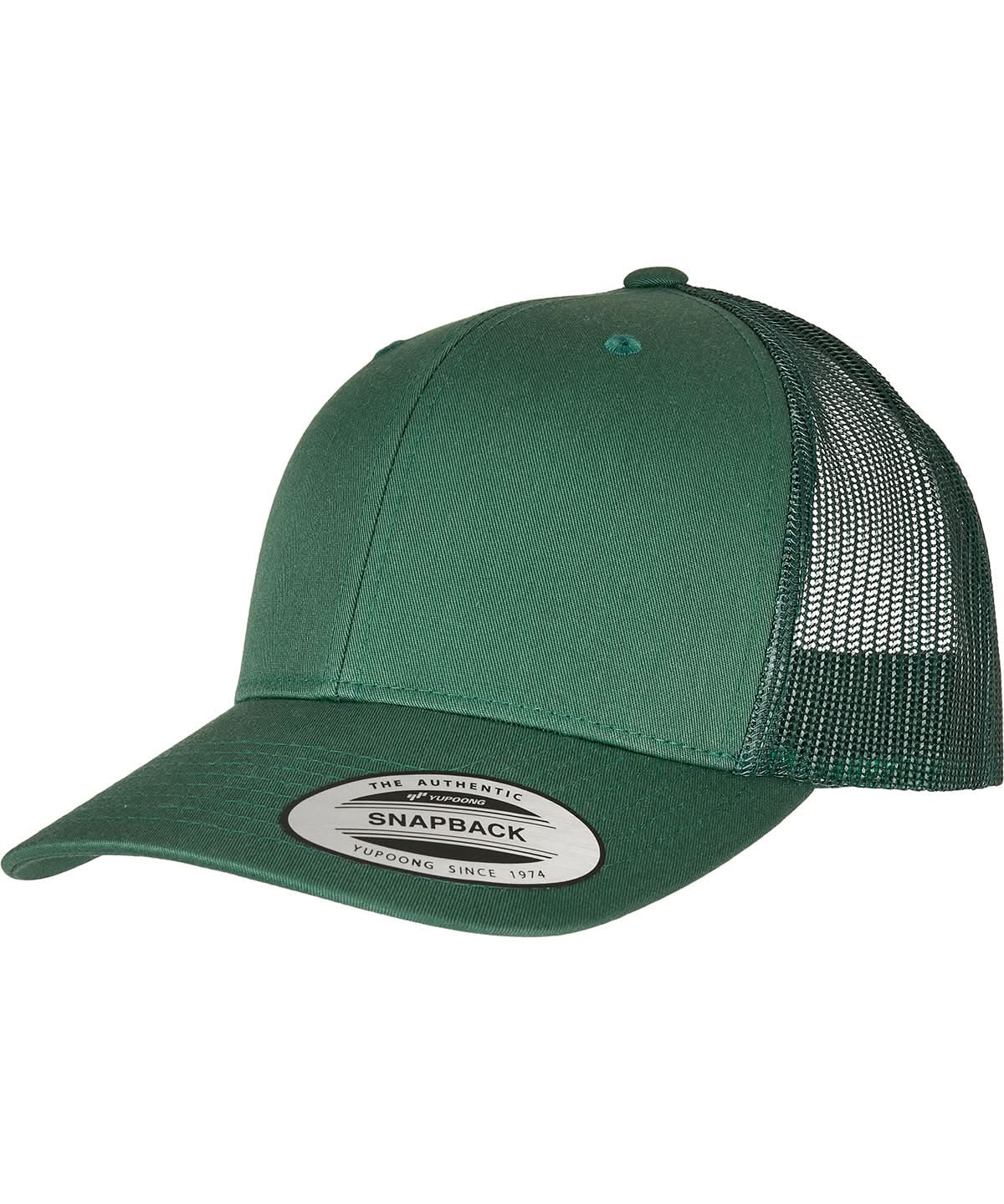 Flexfit By Yupoong Retro Trucker Cap 6606 YP023 - Evergreen One size - Customisable Caps