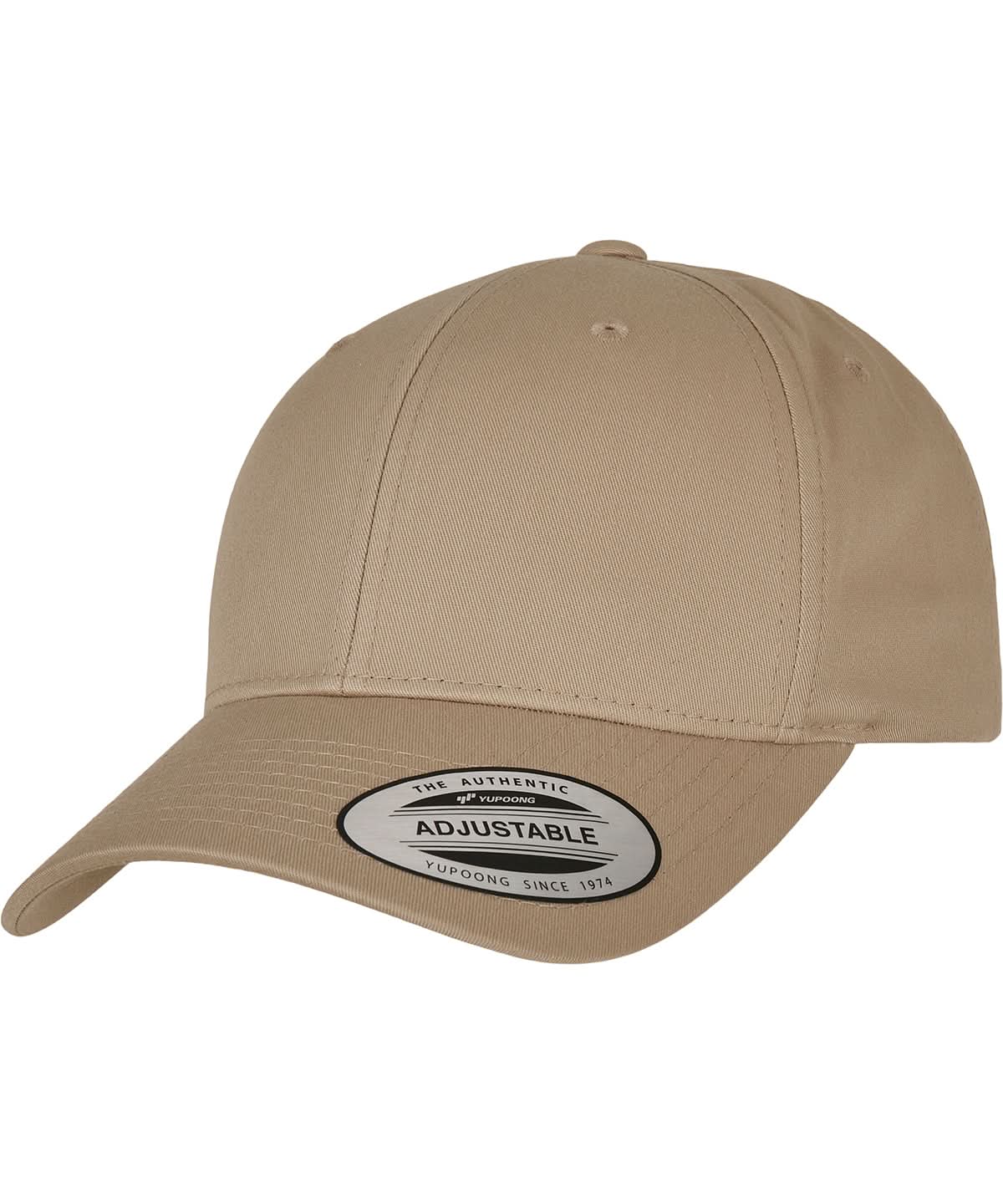 Flexfit By Yupoong Curved Classic Snapback 77067706 YP035 - Khaki One size - Customisable Caps