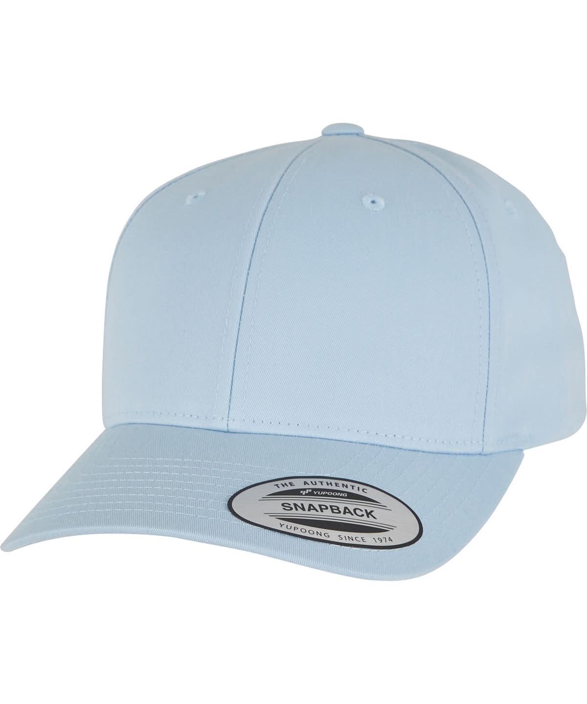 Flexfit By Yupoong Curved Classic Snapback 77067706 YP035 - Light Blue One size - Customisable Caps
