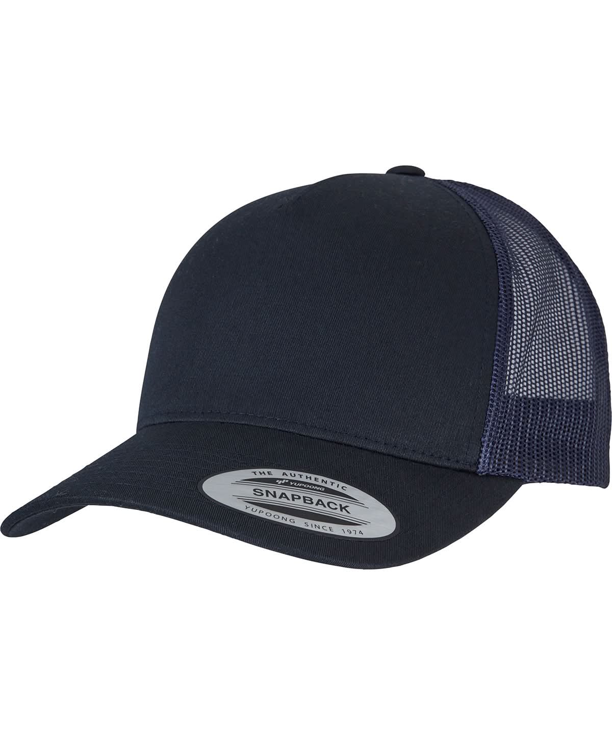 Flexfit By Yupoong 5 Panel Retro Trucker Cap 6506 YP049 - Dark Navy Navy One size - Customisable Caps