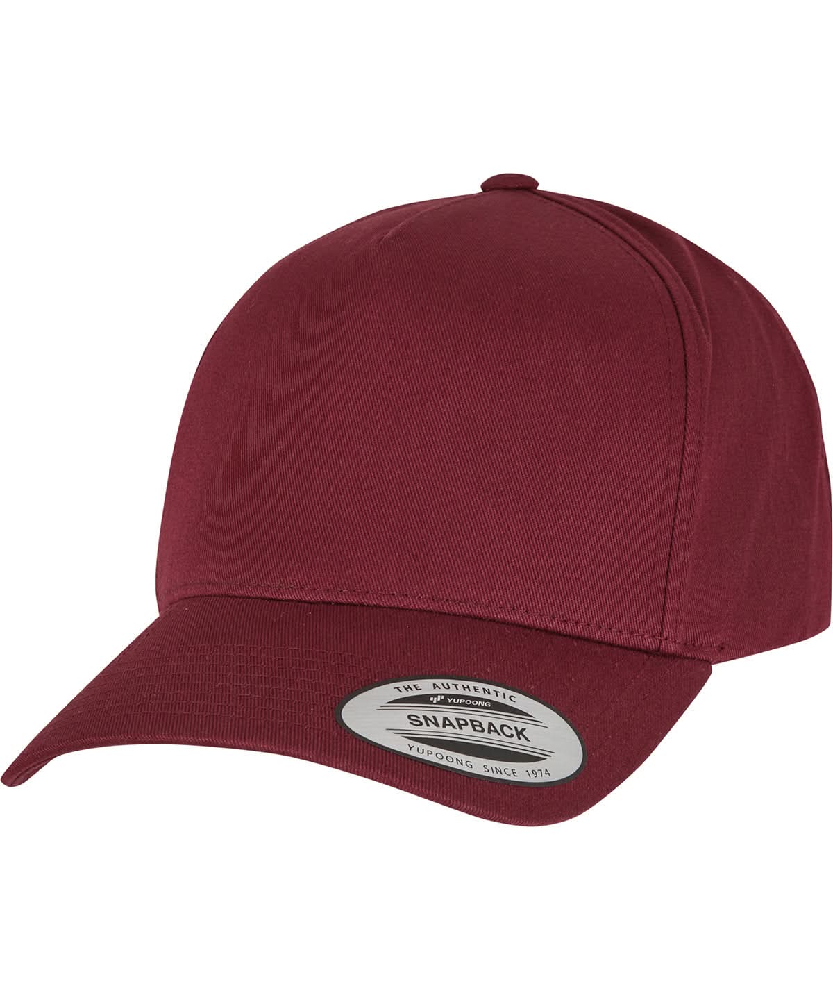 Flexfit By Yupoong 5 Panel Curved Classic Snapback 7707 YP058 - Maroon One size - Customisable Caps