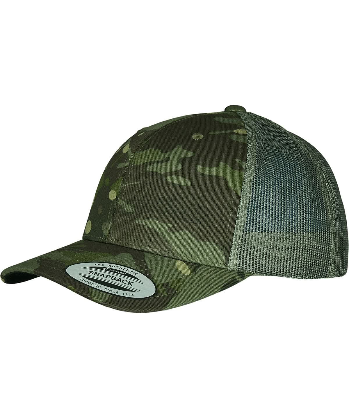 Flexfit By Yupoong Retro Trucker Multicam 6606Mc YP131 - Multicam Tropic One size - Customisable Caps