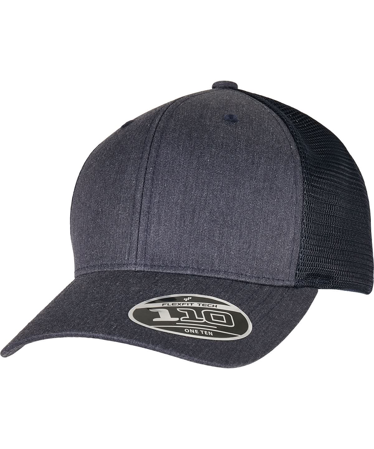Flexfit By Yupoong 110 Flexfit Melange Trucker 110Pt YP185 - Heather Navy One size - Customisable Caps