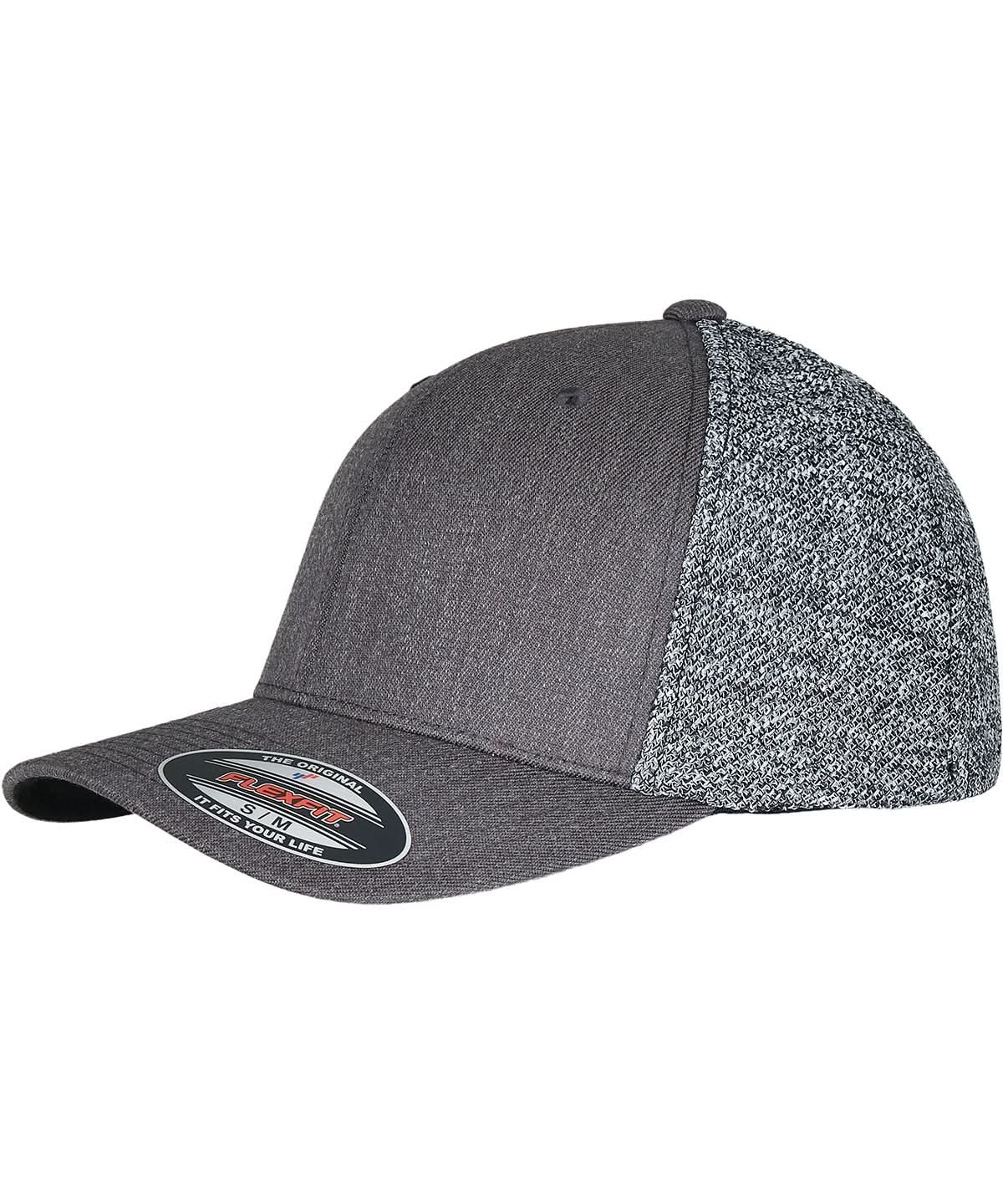 Flexfit By Yupoong Flexfit Trucker Melange Mesh 6511Mm YP230 - Black Grey Melange One size - Customisable Caps