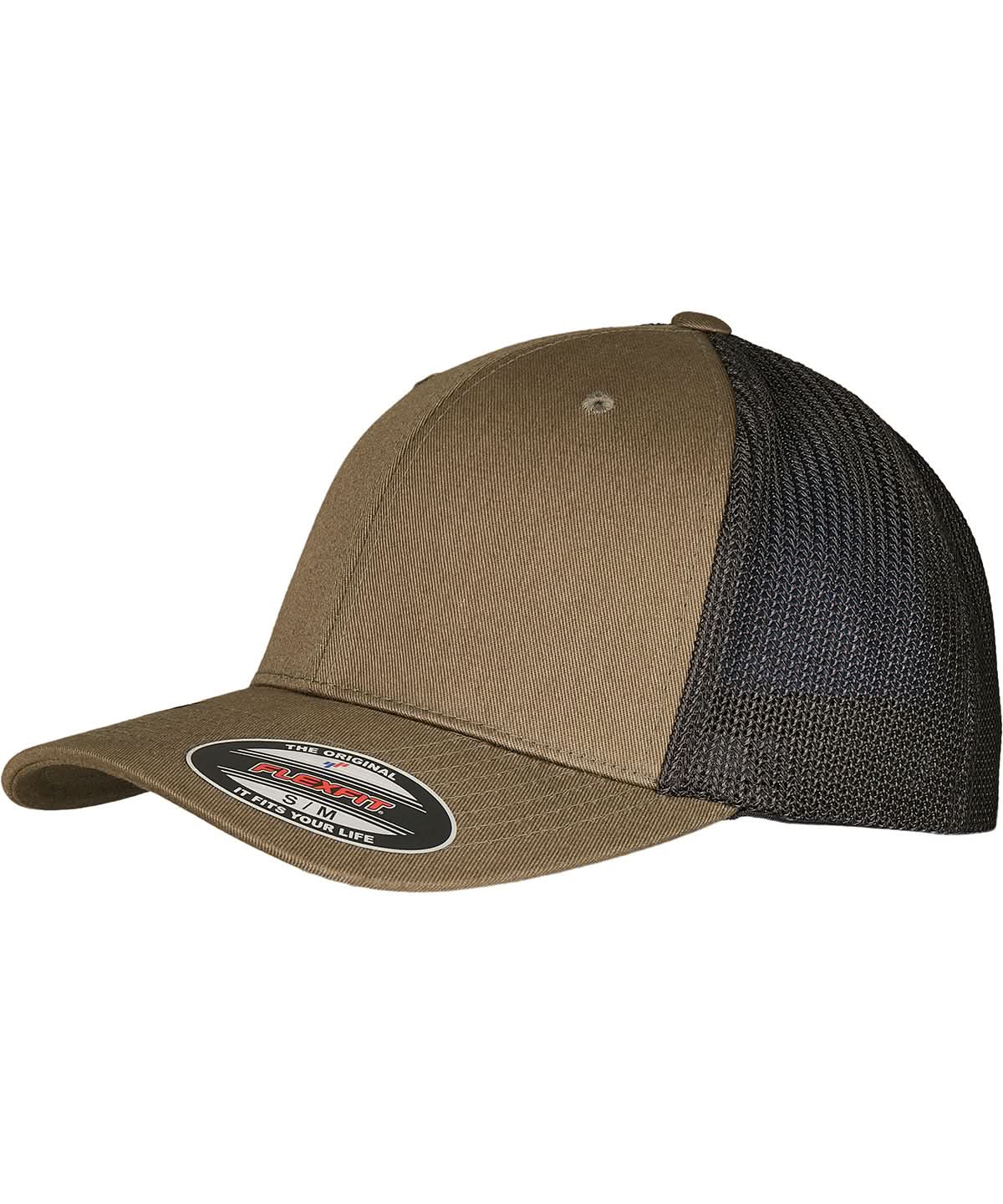 Flexfit By Yupoong Flexfit Trucker Recycled Mesh 6511Rm YP231 - Olive Black One size - Customisable Caps