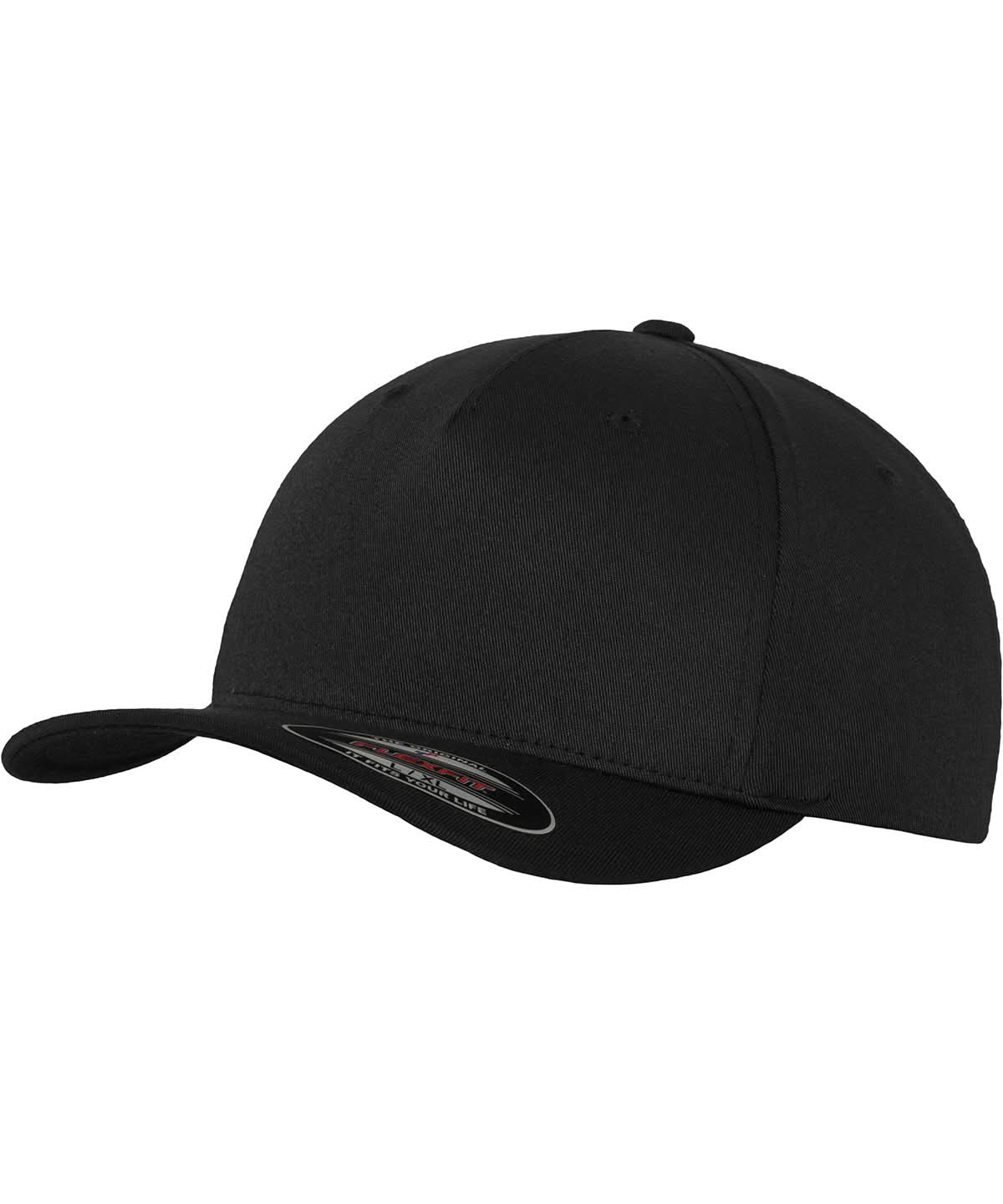 Flexfit By Yupoong Flexfit 5 Panel 6560 YP233 - Black One size - Customisable Caps