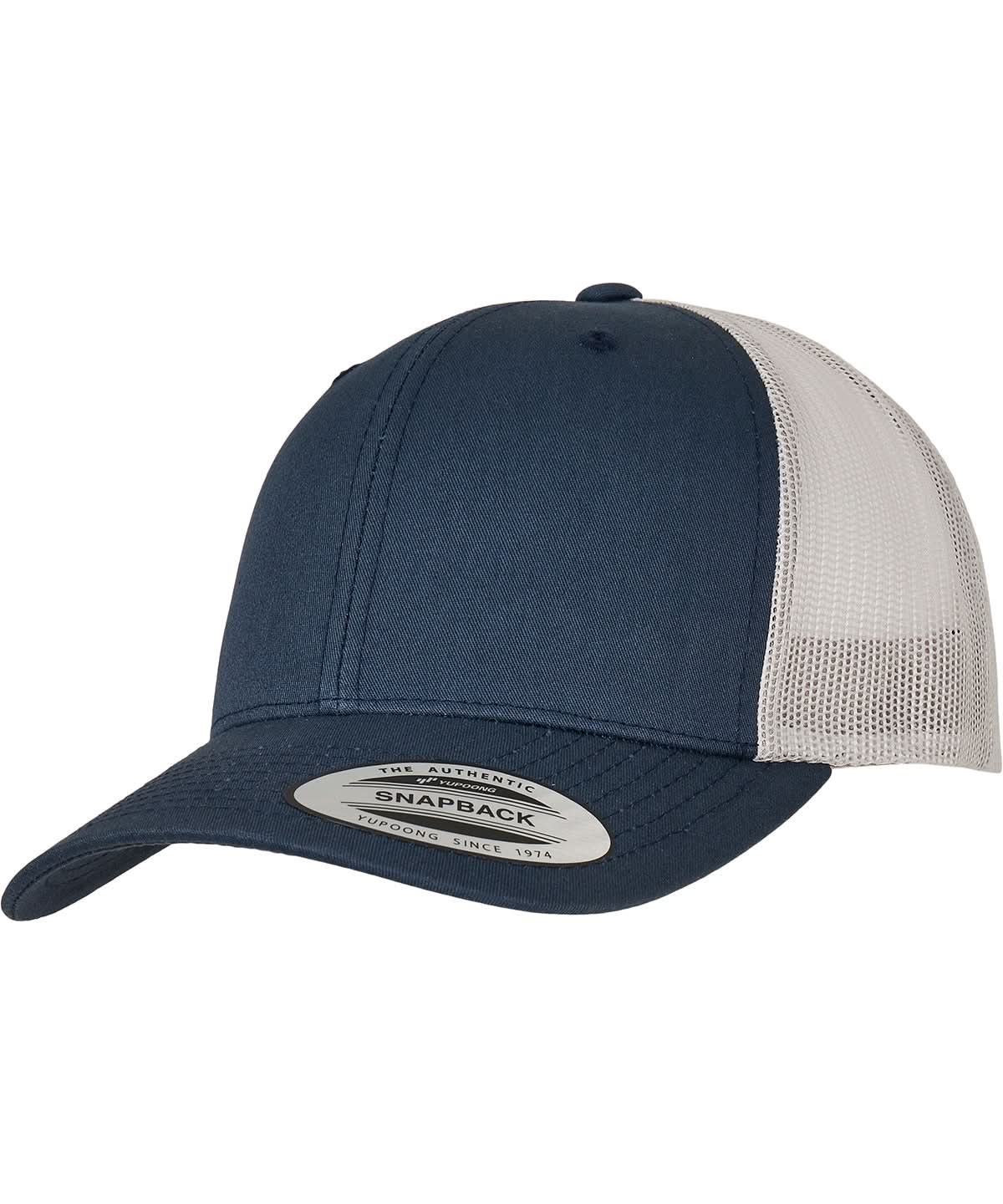 Flexfit By Yupoong Retro Trucker 2 Tone 6606T YP237 - Navy Silver One size - Customisable Caps