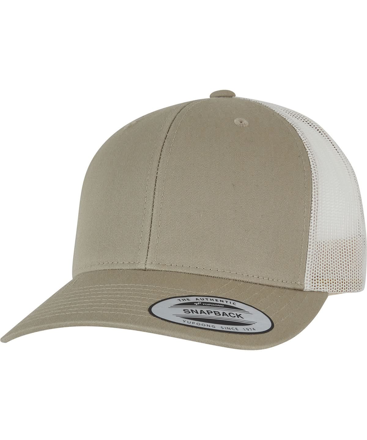 Flexfit By Yupoong Retro Trucker 2 Tone 6606T YP237 - Pale Khakhi Birch One size - Customisable Caps